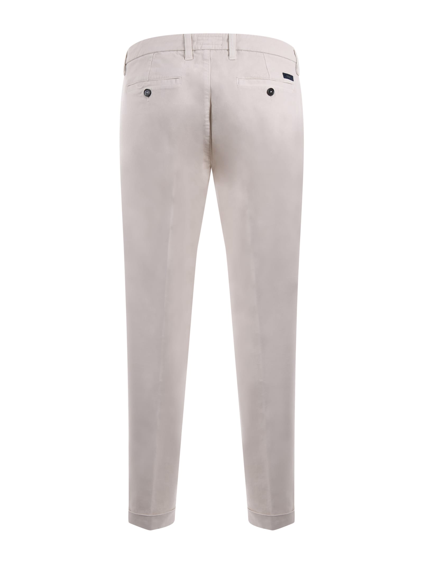 Shop Fay Trousers In Ivory