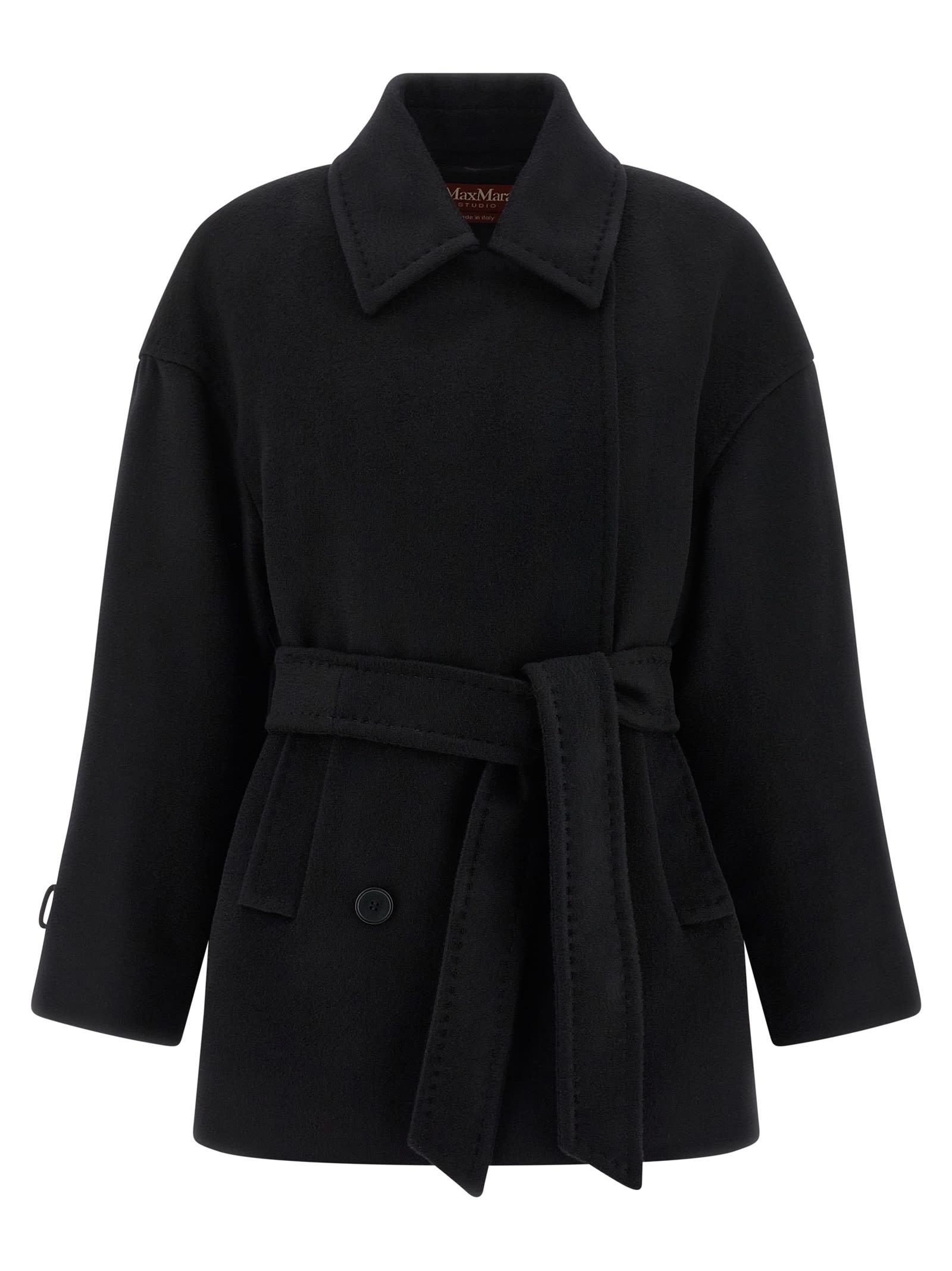Max Mara Pausa Coat In Multi