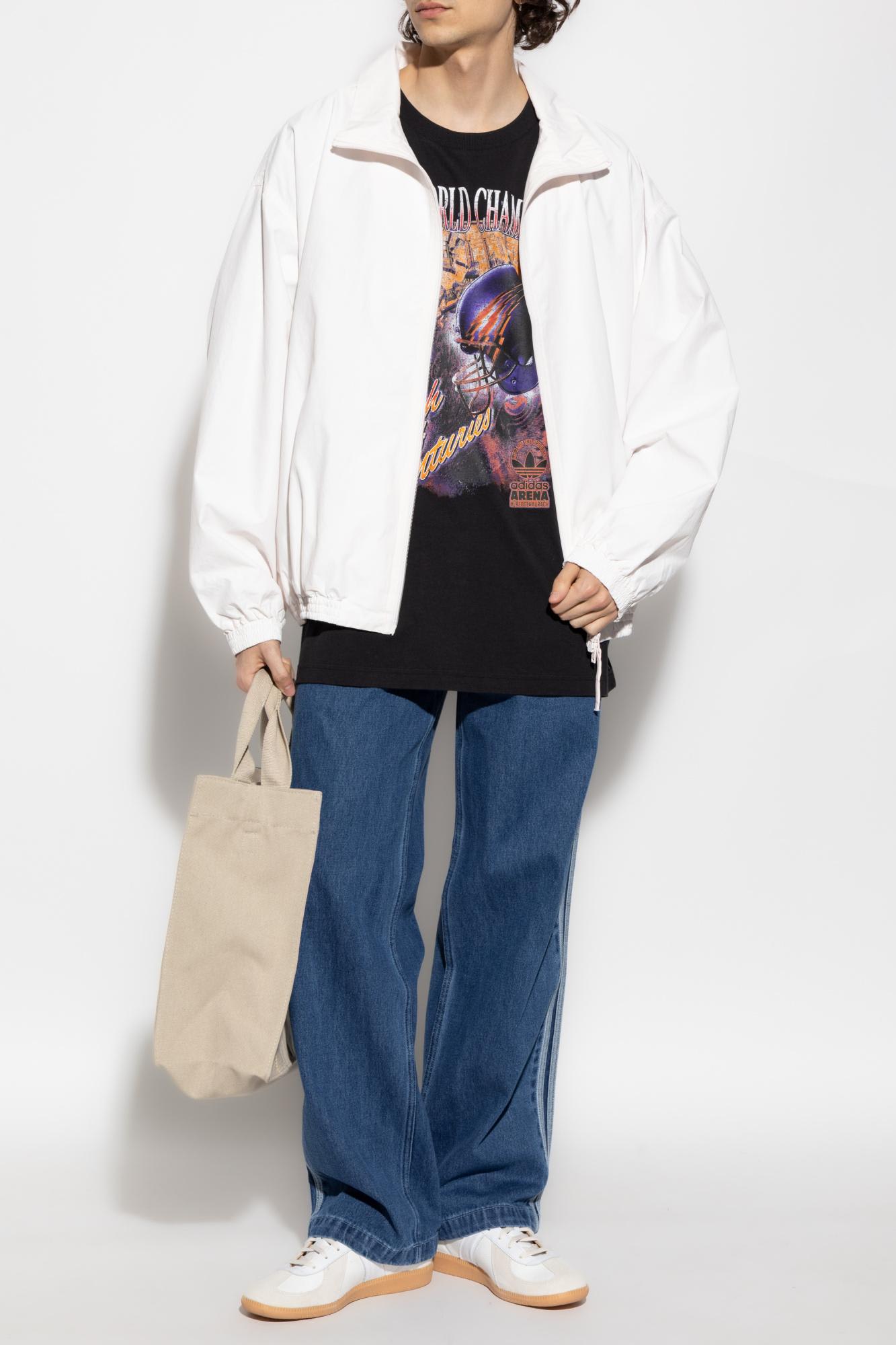 Adidas Originals Straight-leg Jeans In Blue