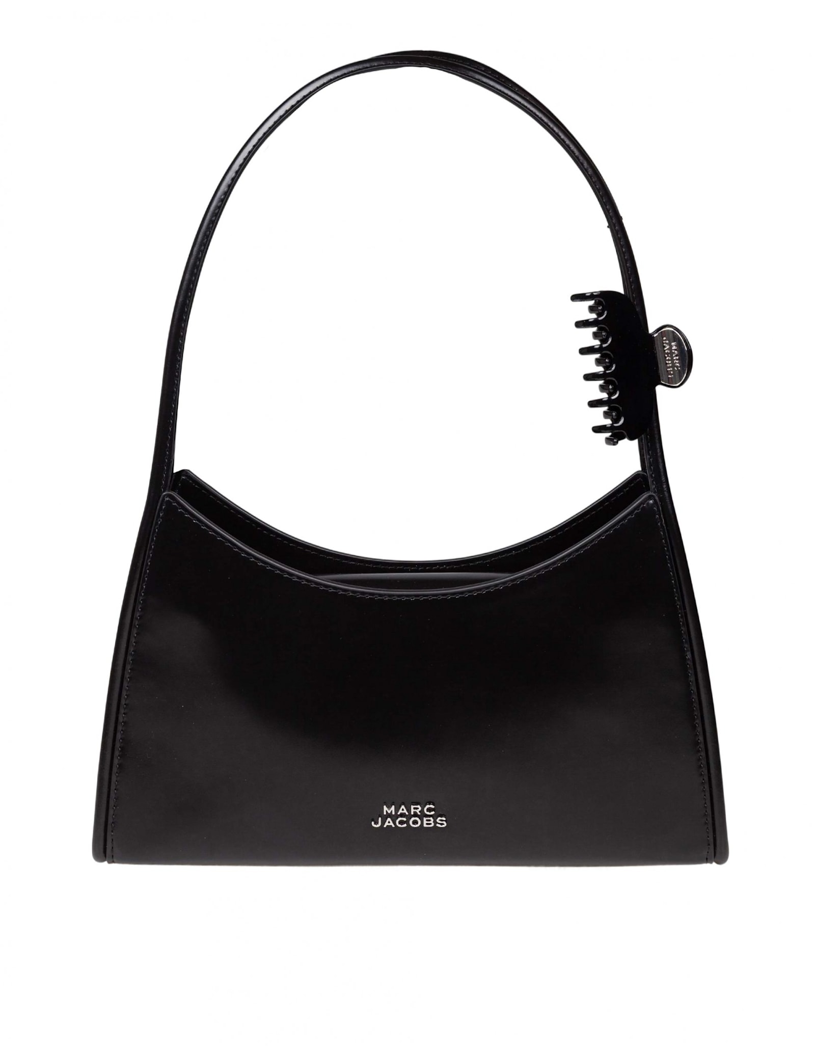 Marc Jacobs The Glam Claw Clip Shoulder Bag In Black