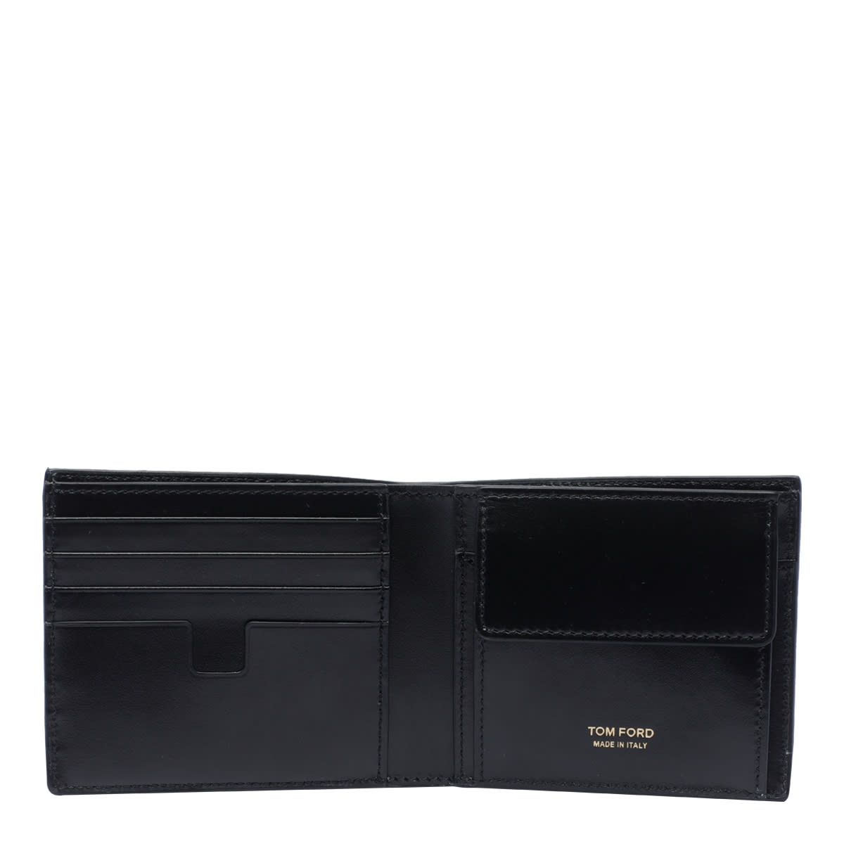 Shop Tom Ford T-line Classic Bifold Wallet In Black