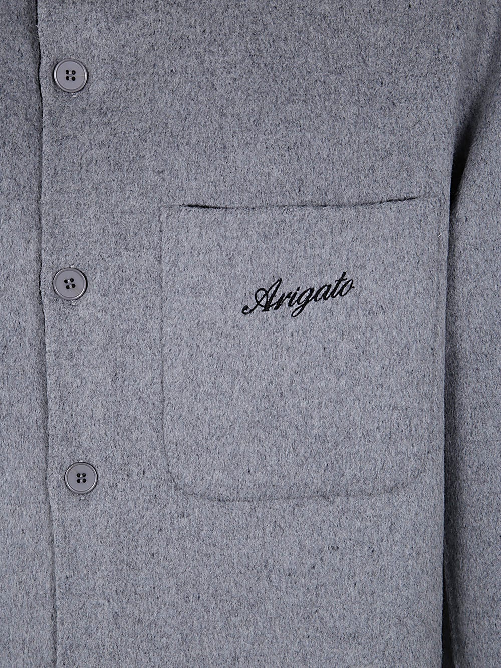 Shop Axel Arigato Index Overshirt In Grey