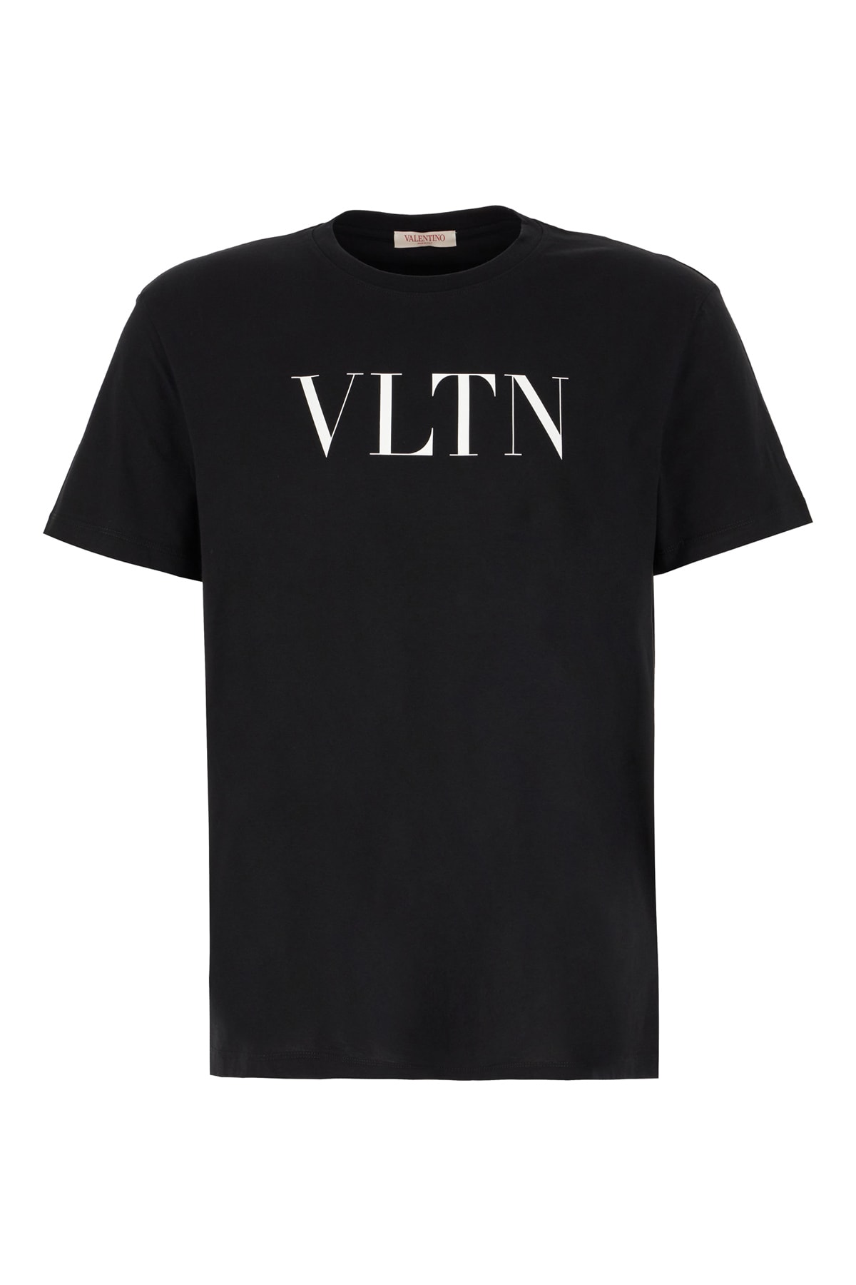 Shop Valentino Black Cotton T-shirt In Nero