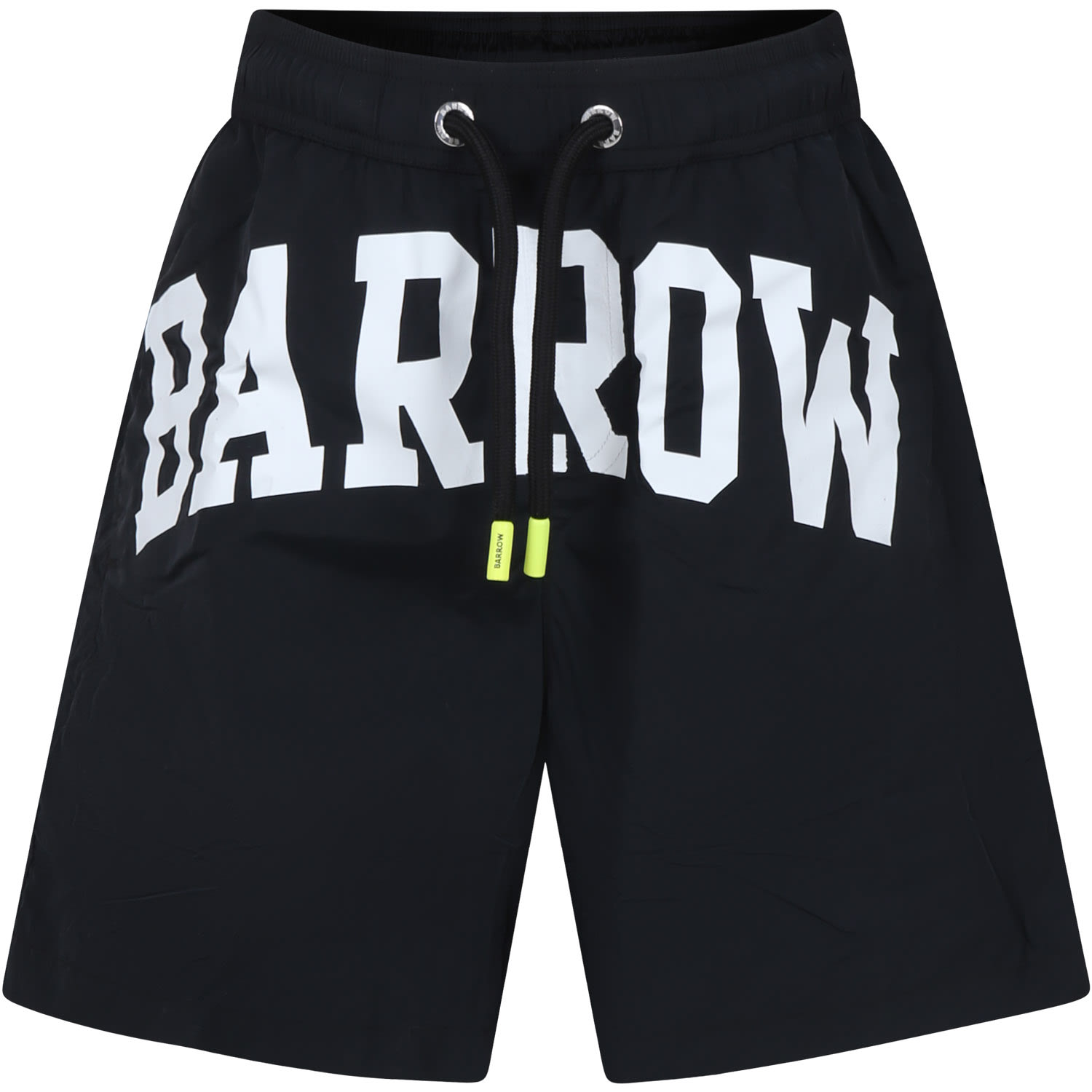 Shop Barrow Black Swim Shorts For Boy With Smiley