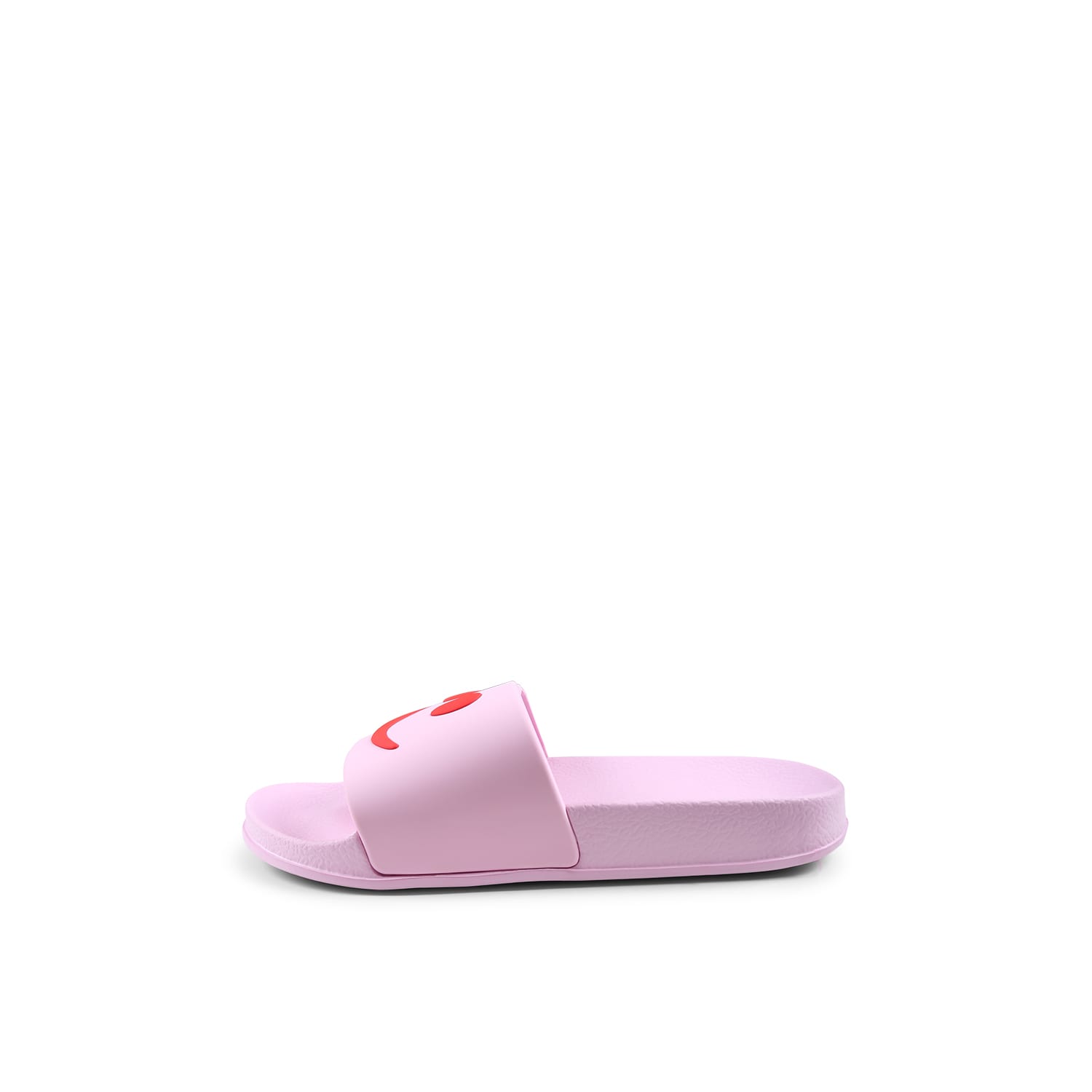 Molo Pink Slippers For Girl With Smiley In Pink