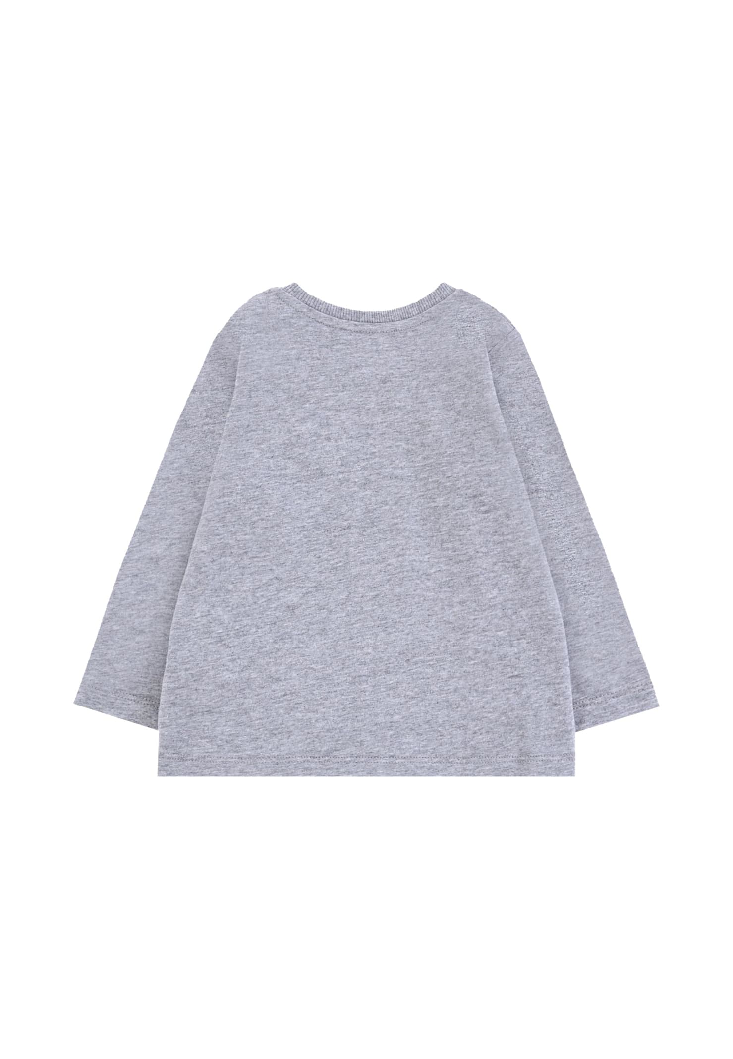 Moschino Grey T-shirt For Babykids With Teddy Bear In Gray