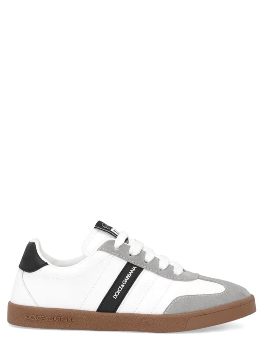 DOLCE & GABBANA LOW LACE-UP SNEAKER VIT.N WHITE/BLACK/GREY 