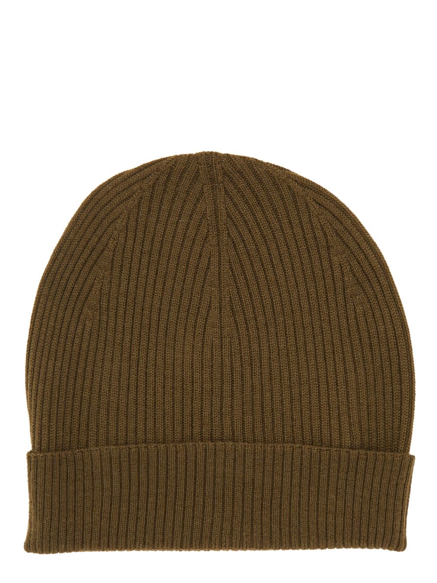 Shop Rick Owens Knitted Beanie Hat In Brown