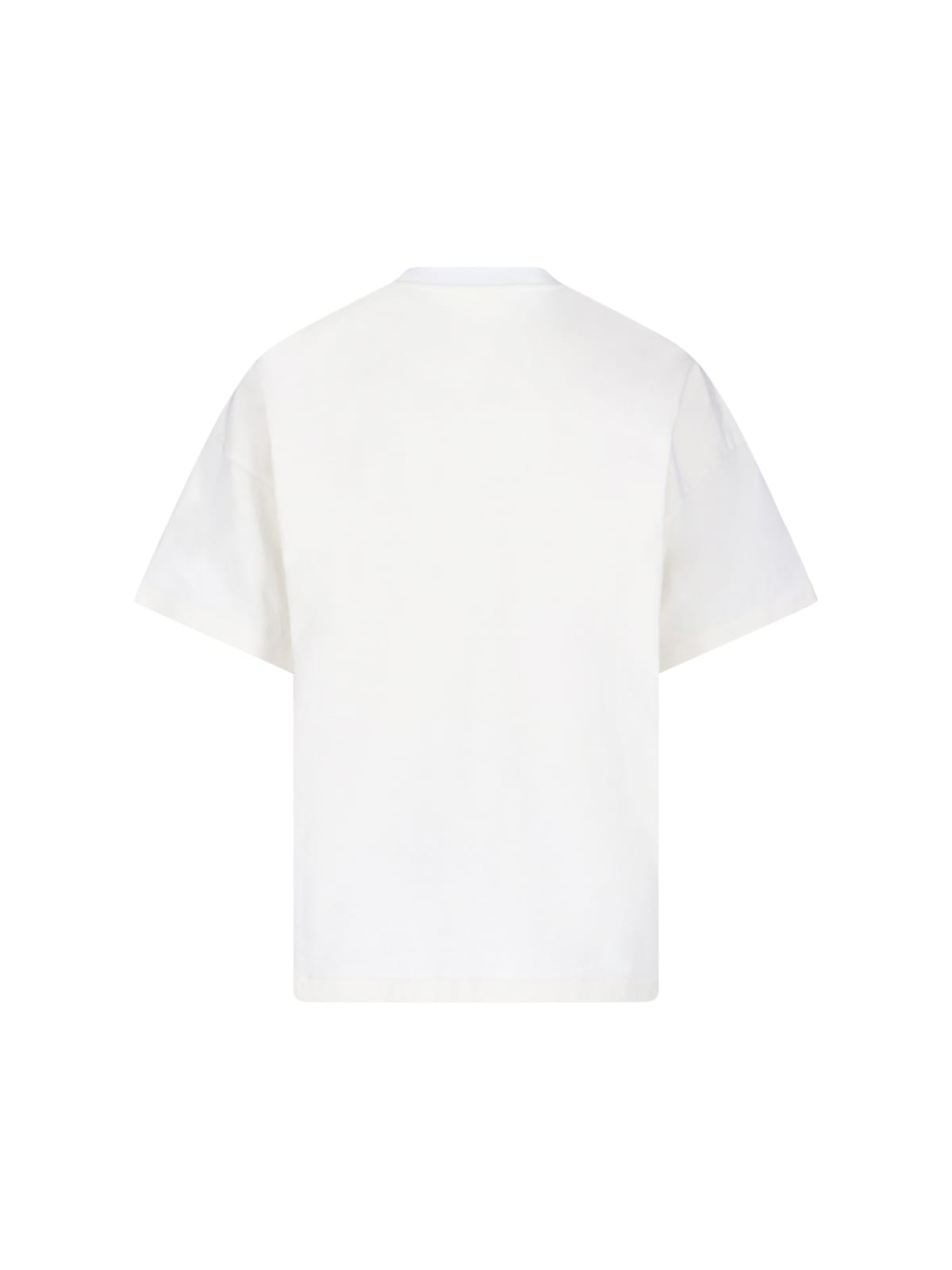 Jil Sander Logo T-shirt By . The Brand Presents A Minimalist Style That Is Appreciated Wor In White