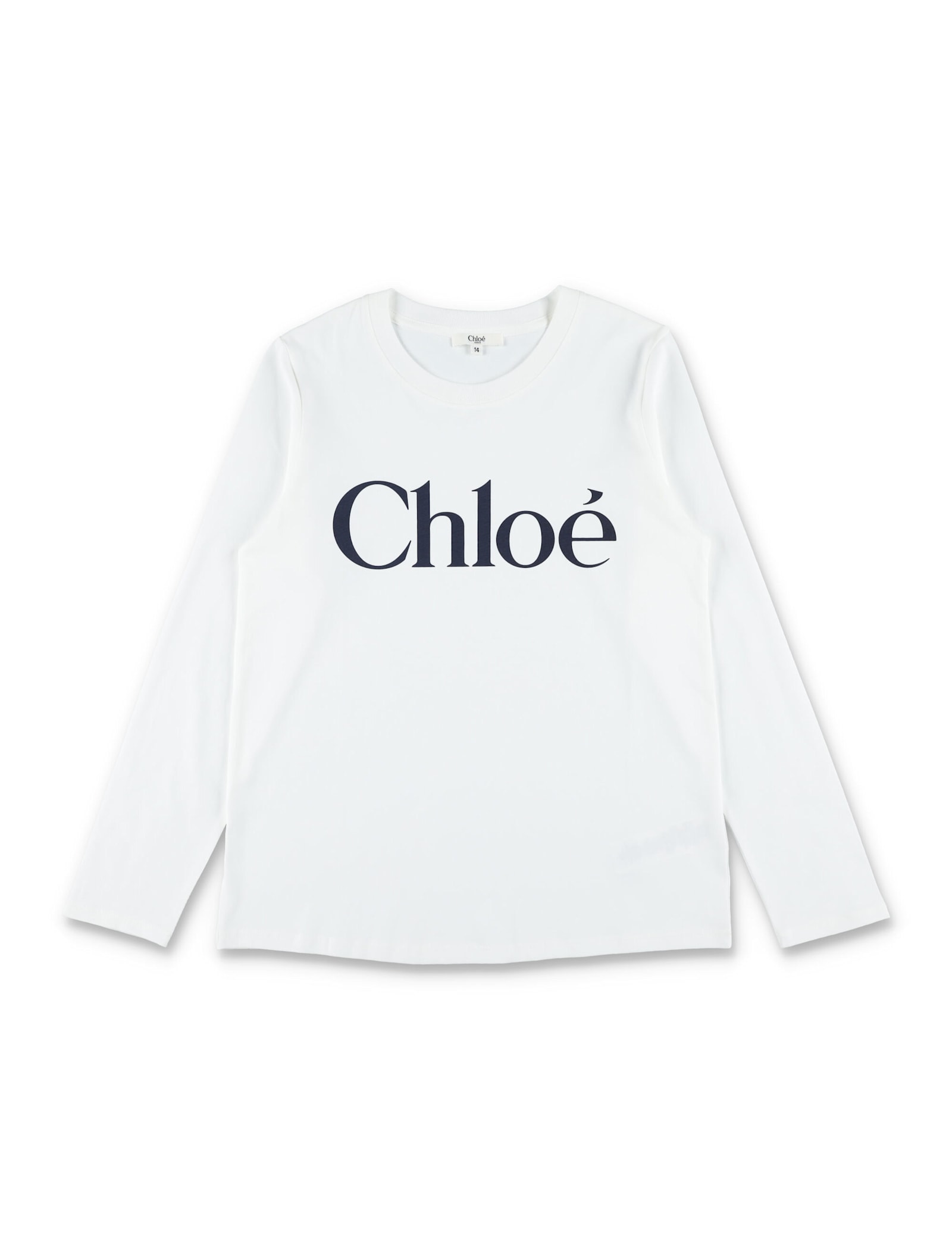 Chloé Kids Long-sleeve Cotton T-shirt In White