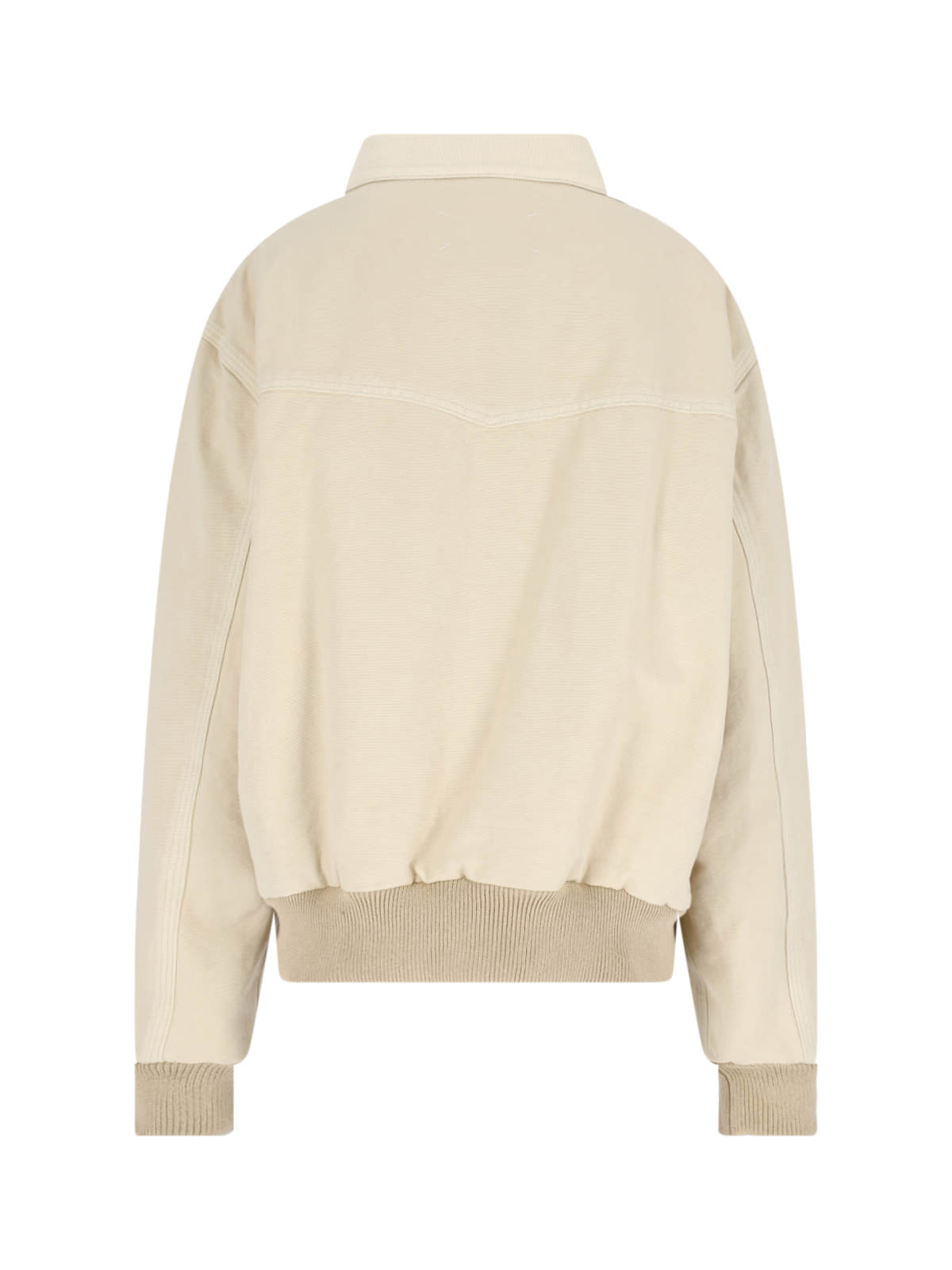 Maison Margiela Casual Jacket With Ribbed Cuffs And Hem
