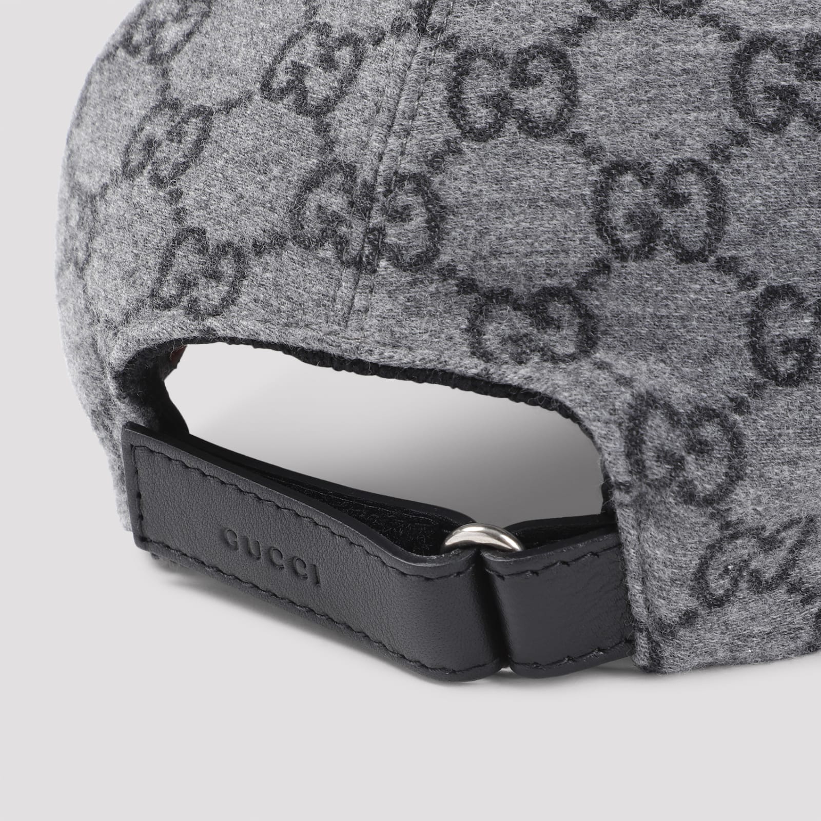 Shop Gucci M Dailly Hat In Grey Dark Grey