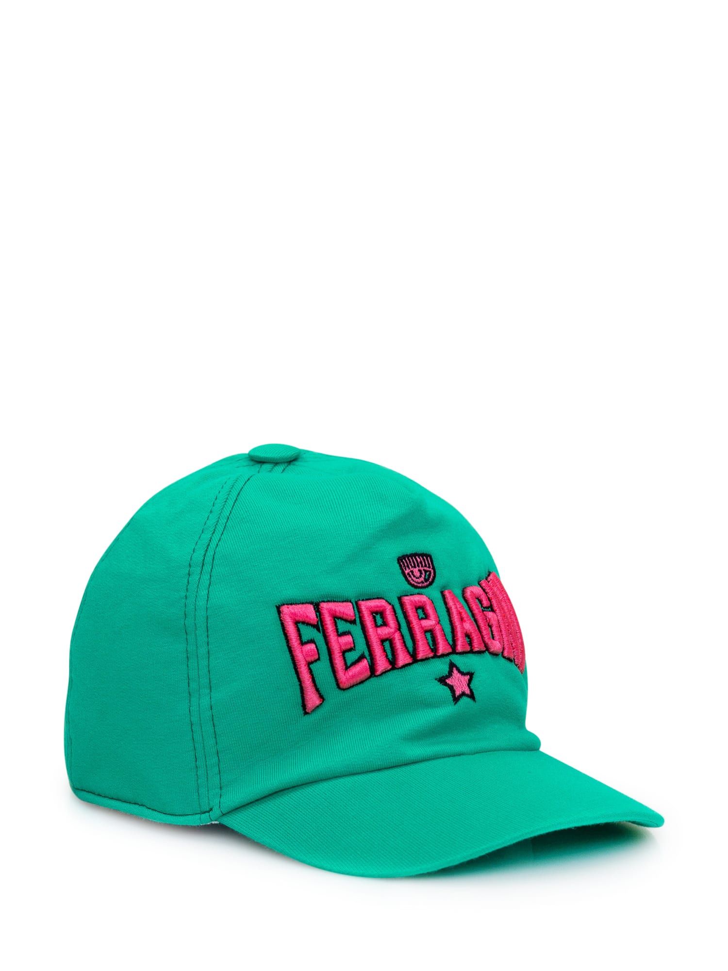 Shop Chiara Ferragni Baseball Cap With Logo In Bright Green