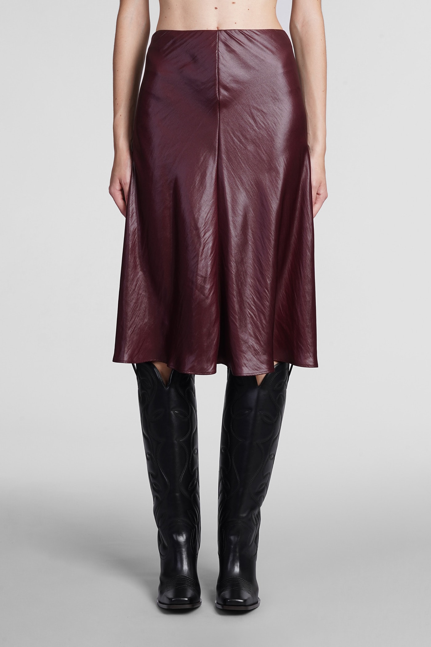 Stella McCartney Skirt In Viola Polyester