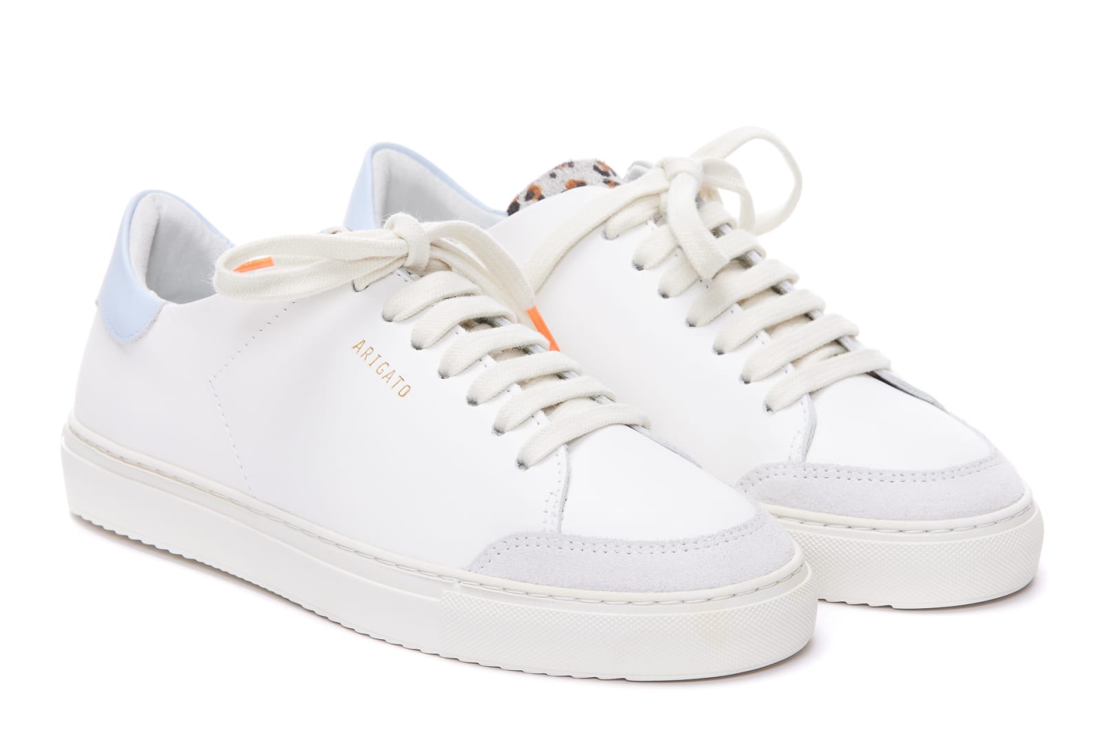 Shop Axel Arigato Clean 90 Sneakers In White Blue