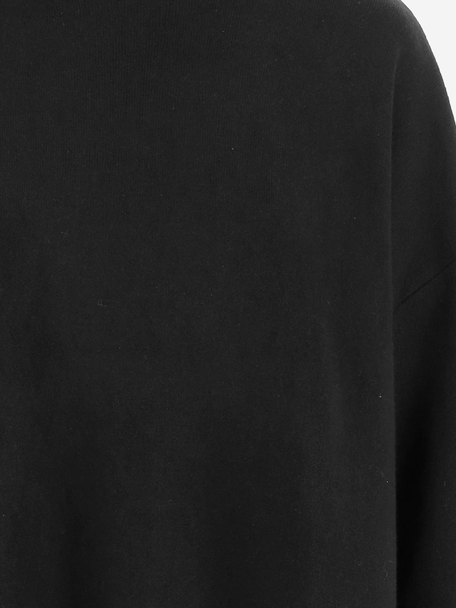 Allude High-neck Long-sleeves Sweater In Black