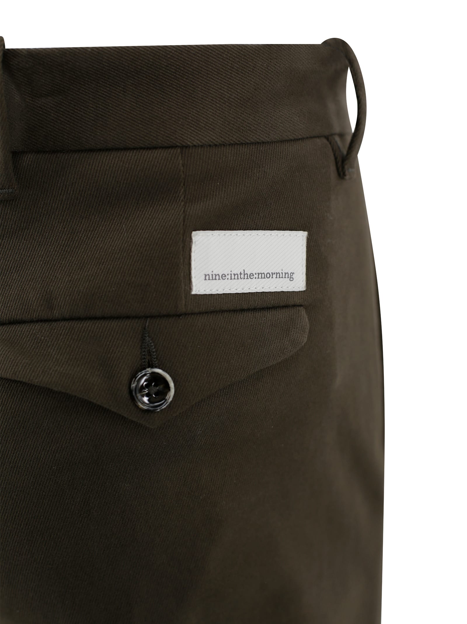 Nine In The Morning Mid-rise Trousers In Brown