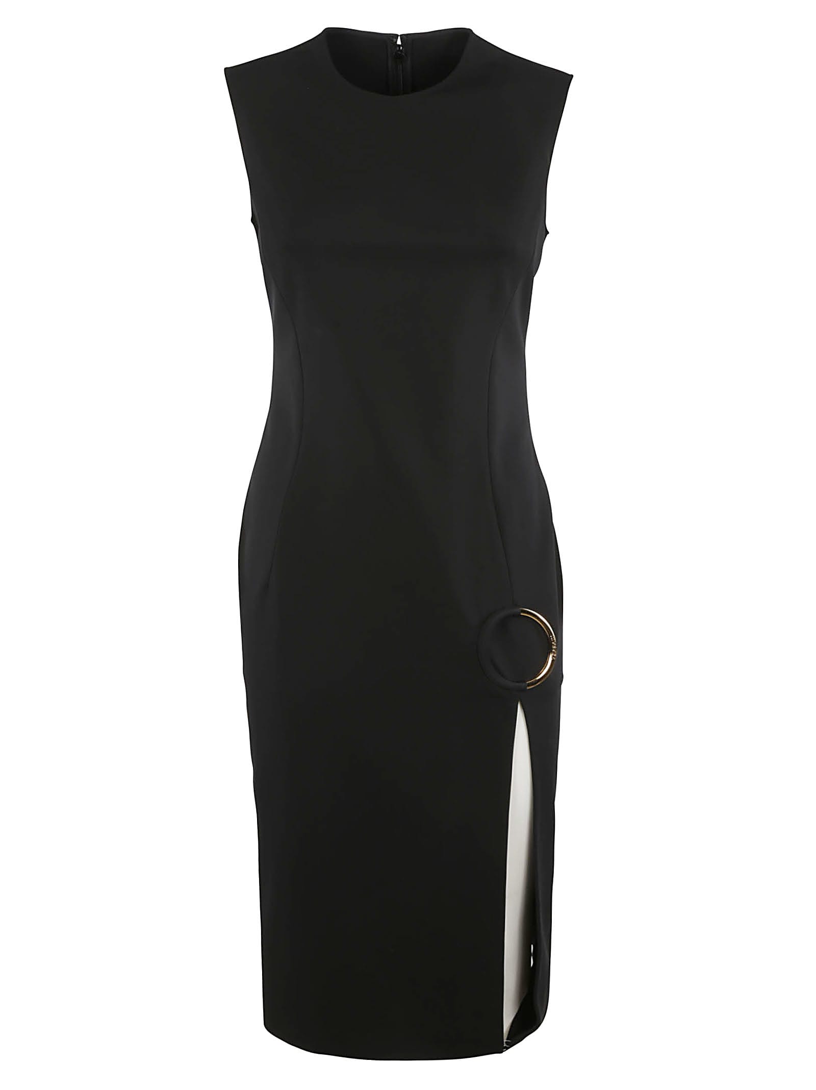 Versace Rear Zip Sleeveless Long Dress