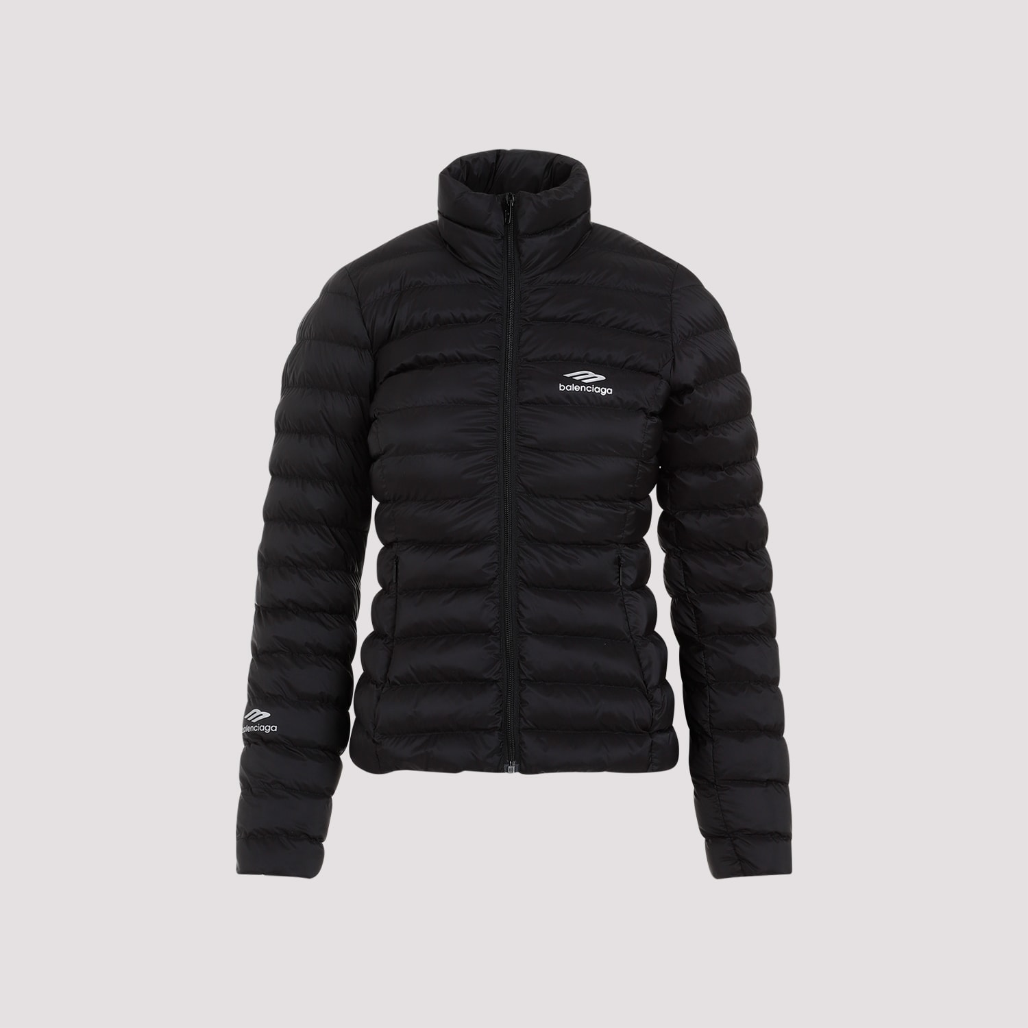 Shop Balenciaga Ski Fitted Puffer Jacket In Black