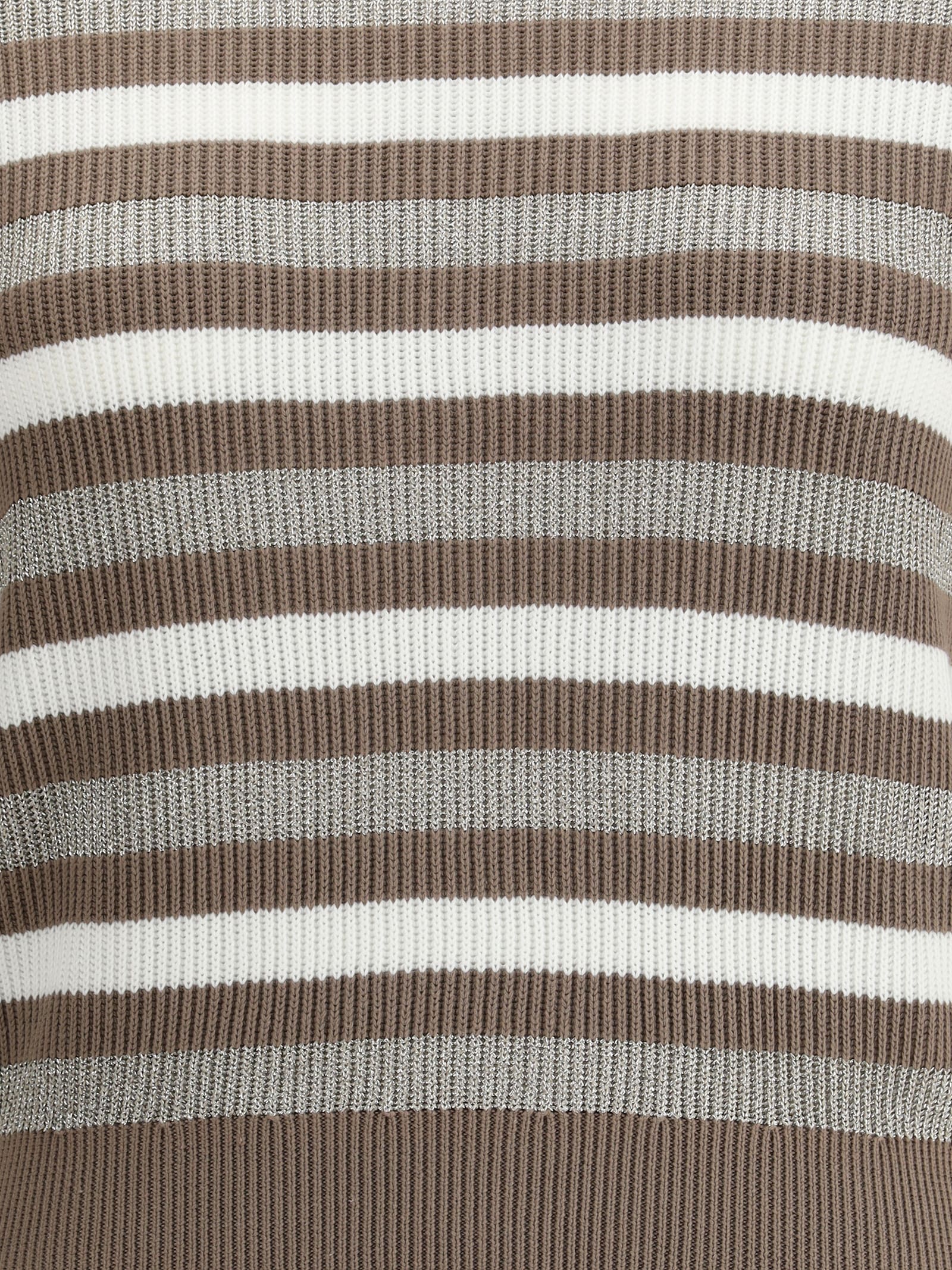 Brunello Cucinelli Women Sparkling Striped Sweater In Multi