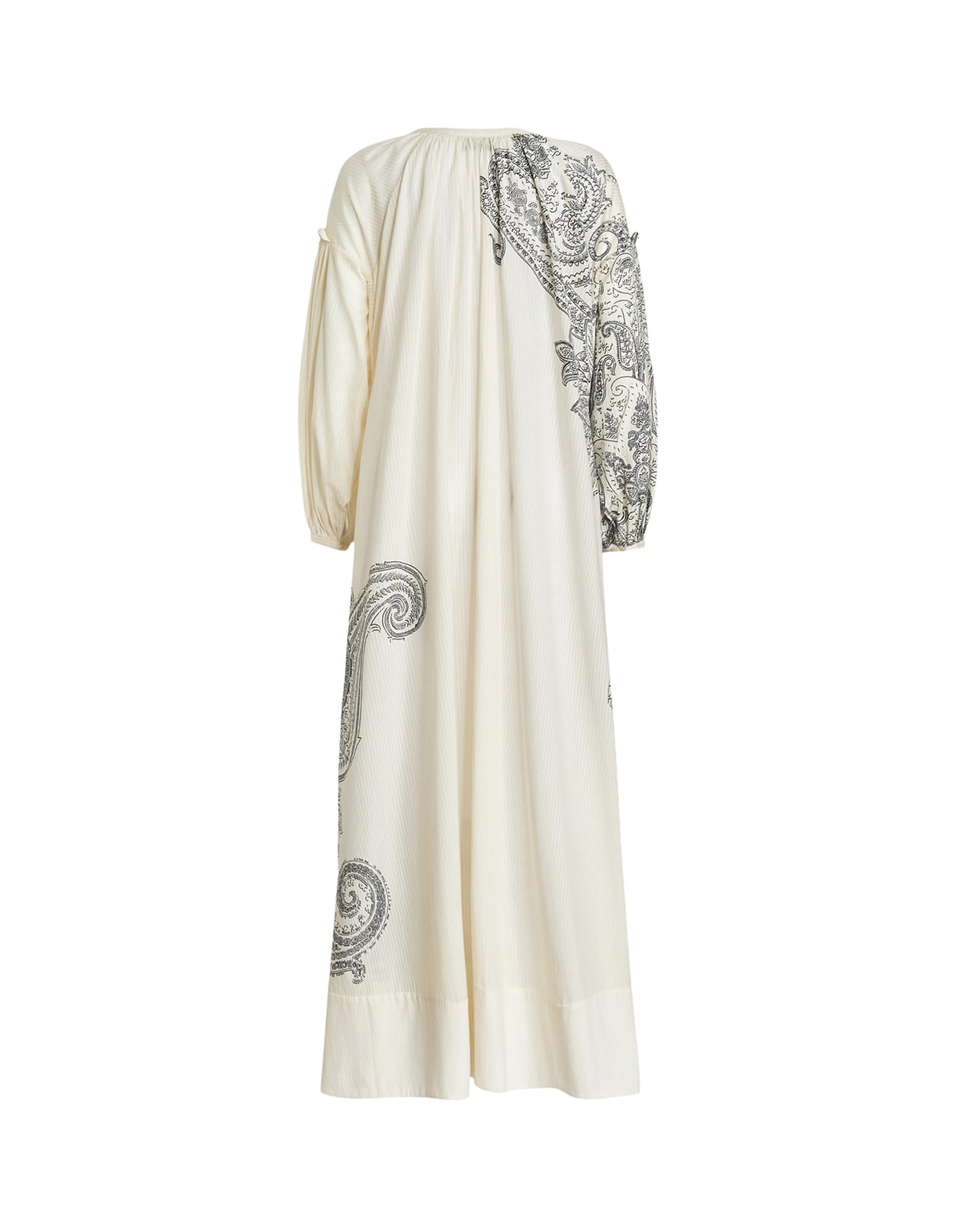 Shop Etro White Tunic Dress With Paisley Print