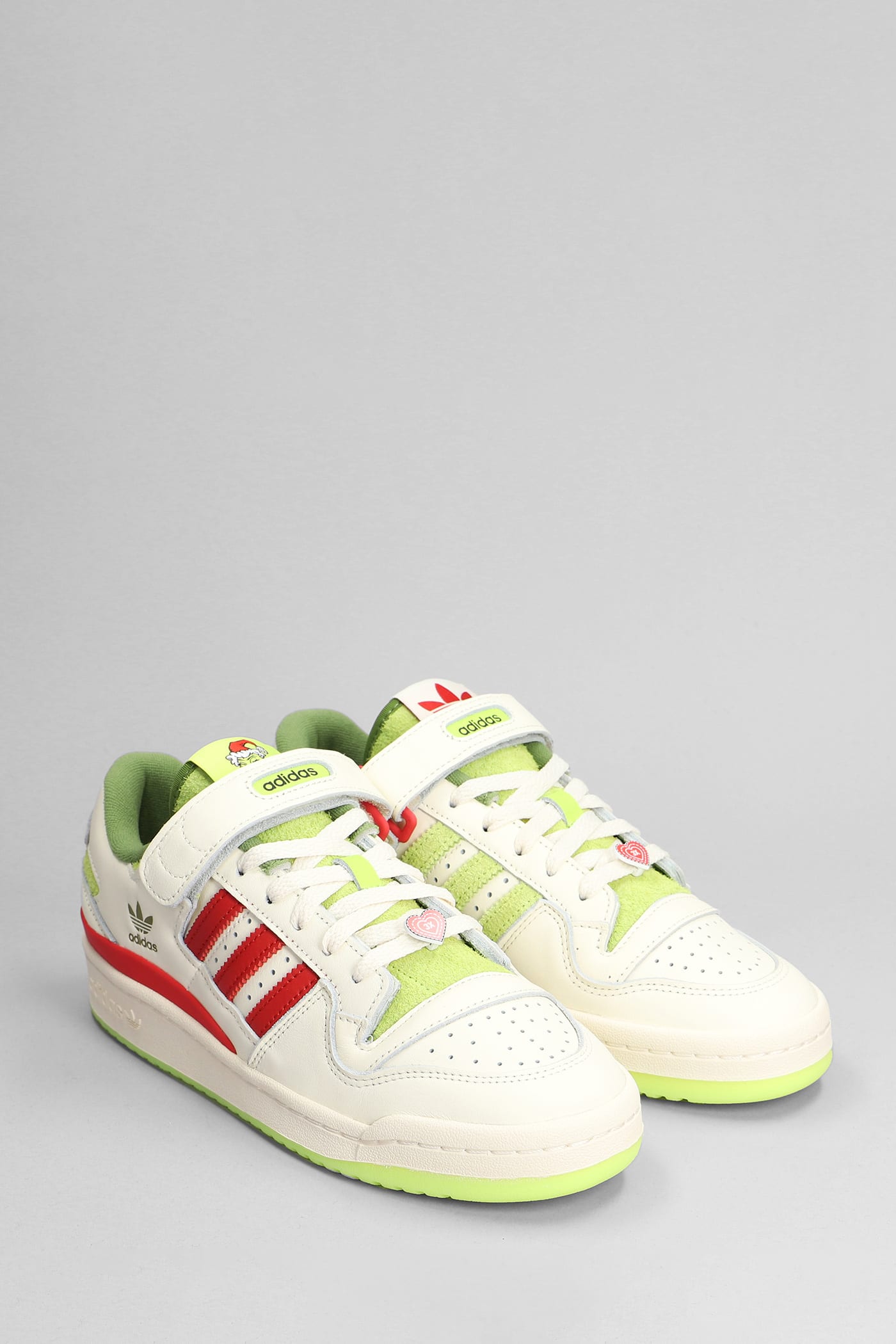 Shop Adidas Originals The Grinch Special Edition Sneakers In Beige Leather