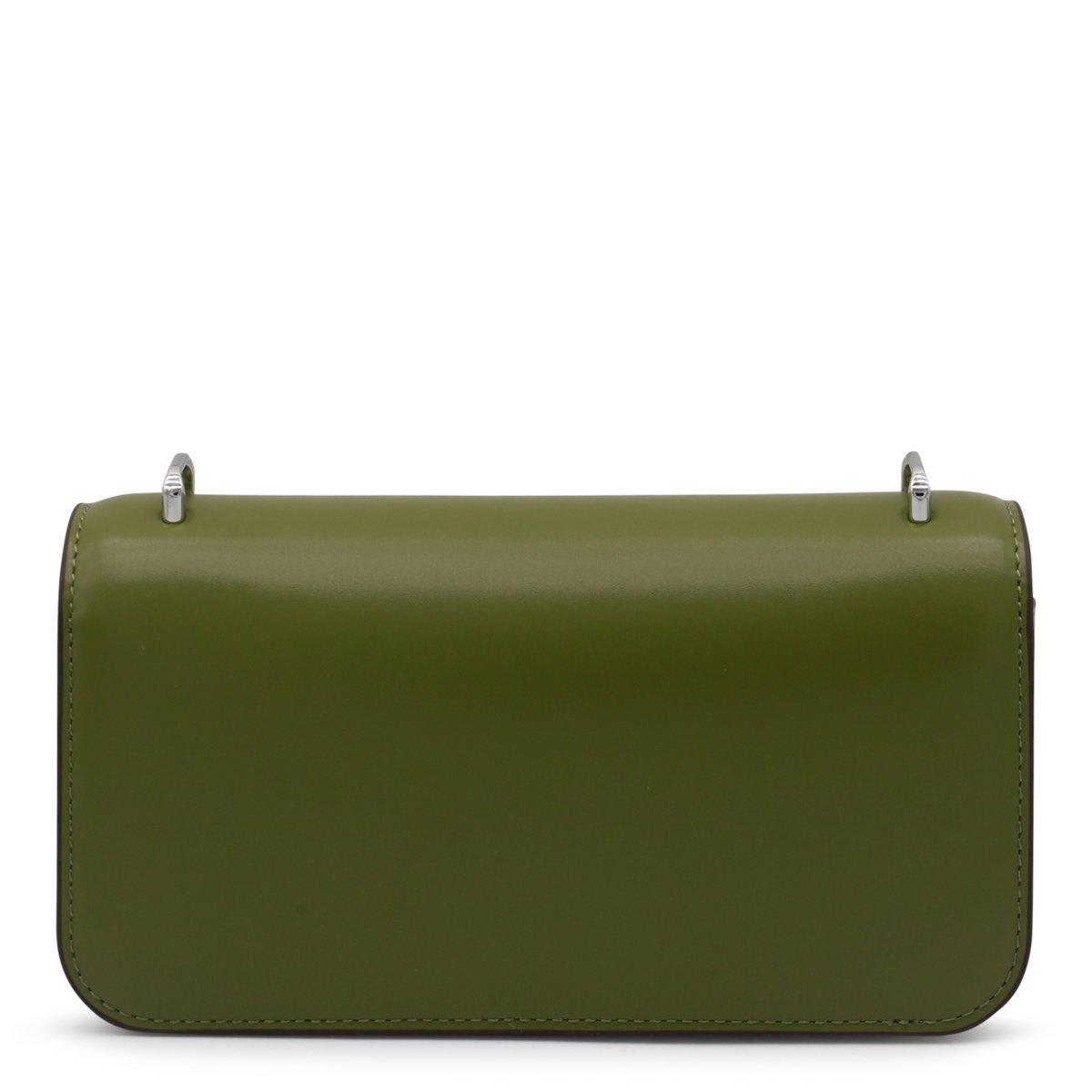 Shop Tory Burch Convertible Eleanor Foldover Top Small Shoulder Bag In Matcha Green