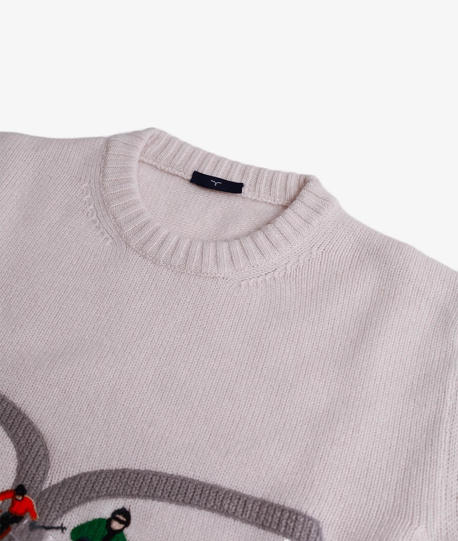 Shop Larusmiani Sweater Ski Collection Sweater In Ivory