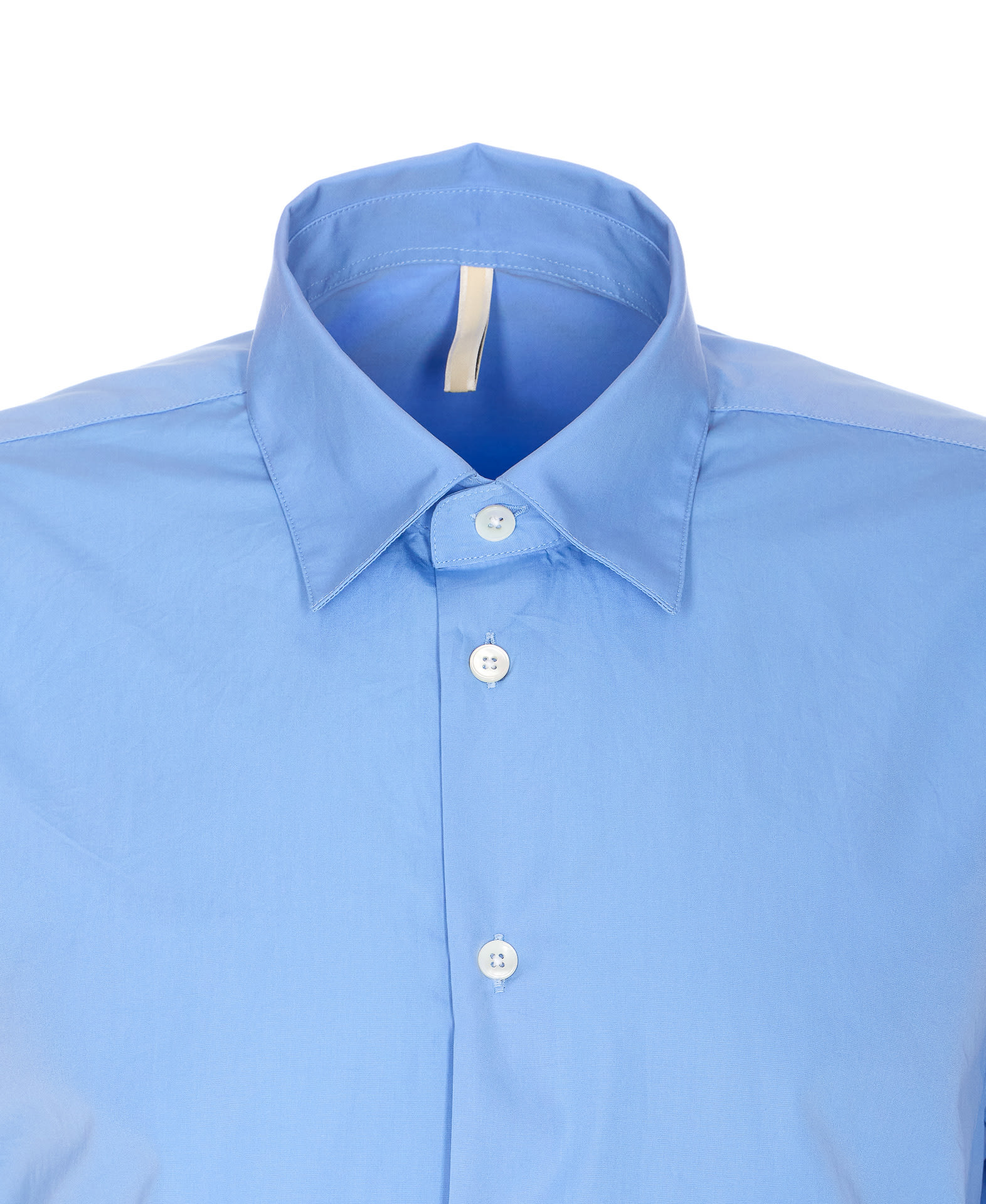 Sunflower Long Sleeve Day Shirt With Button-down Collar In Blue