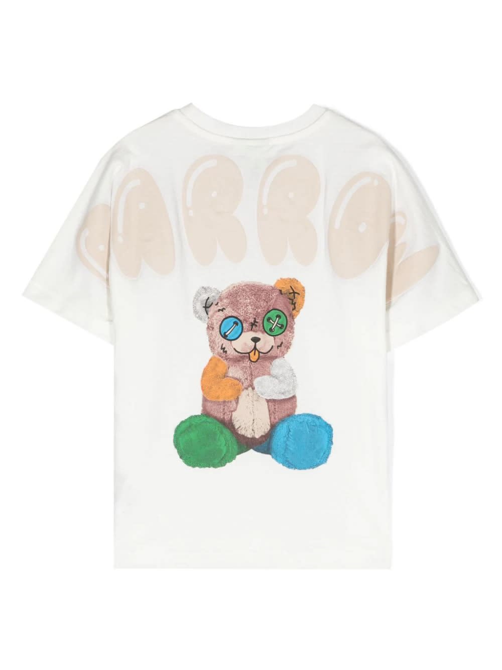 Shop Barrow White T-shirt With  Teddy Print