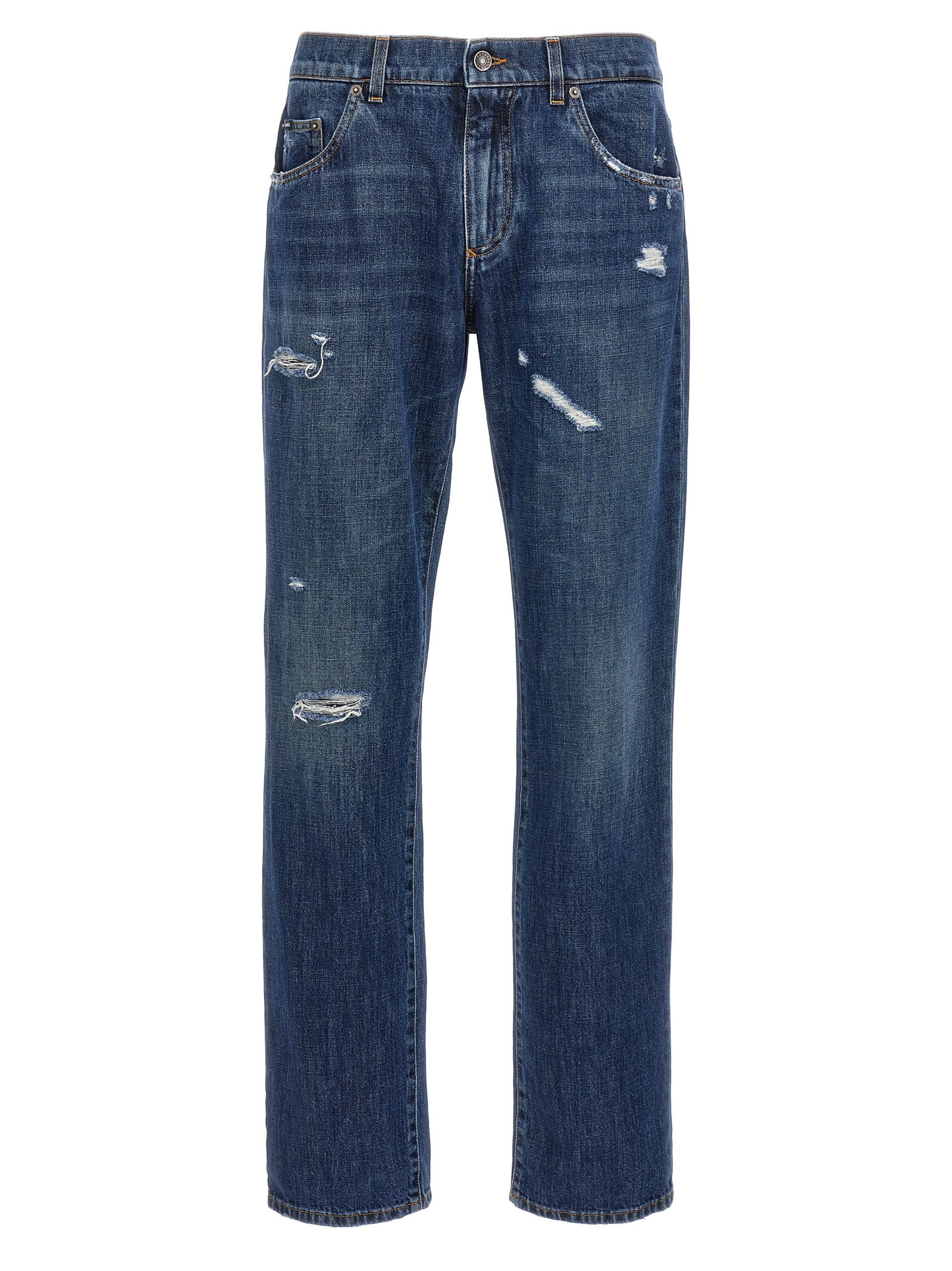 DOLCE & GABBANA USED EFFECT JEANS