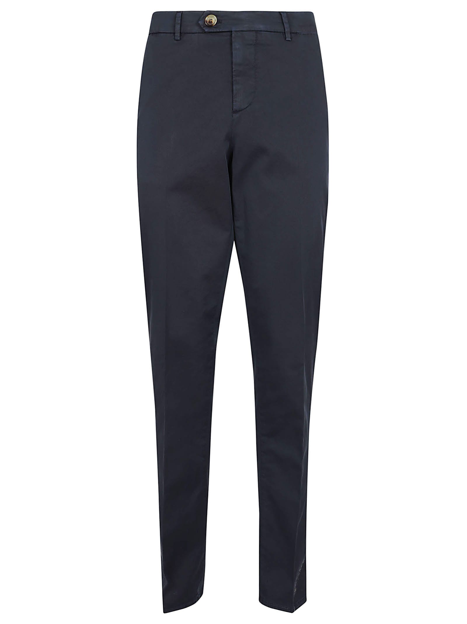 Brunello Cucinelli Dyed Trousers In Blue
