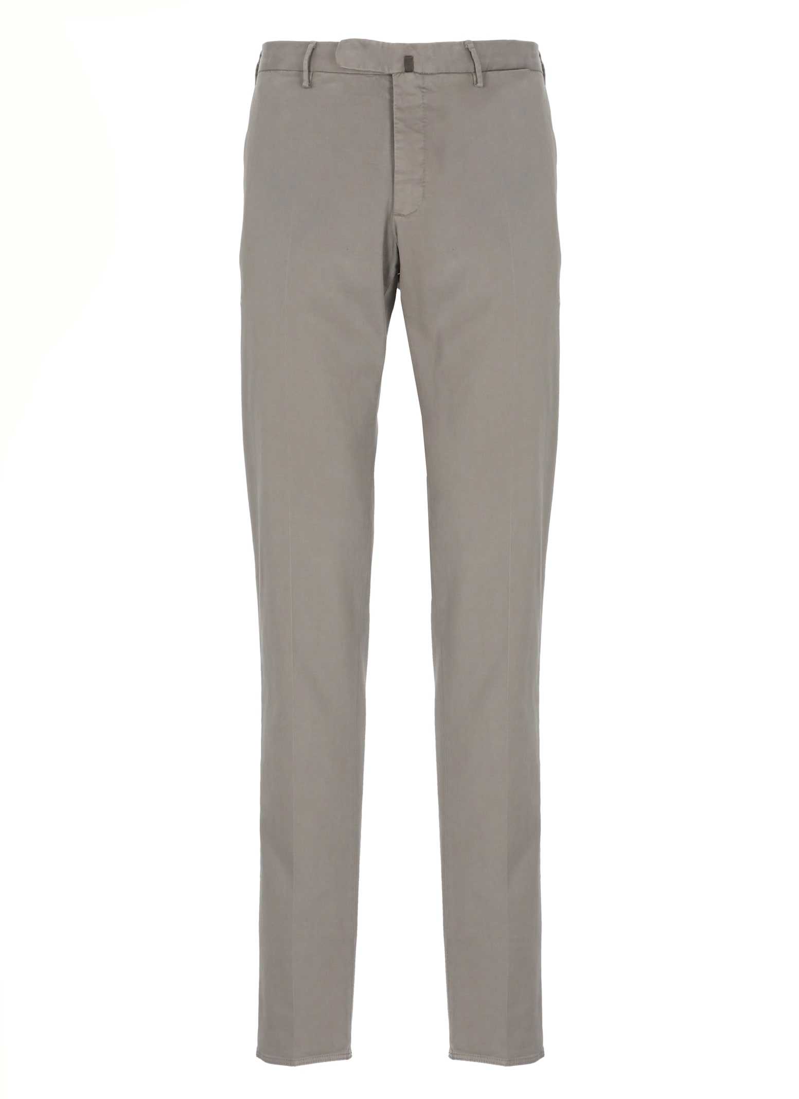 Incotex Stretch-cotton Trousers In Gray