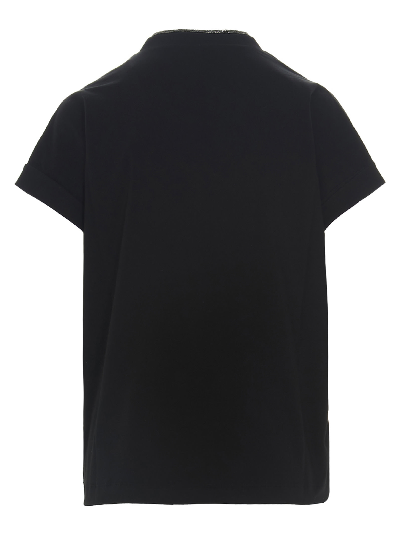 Shop Brunello Cucinelli Monile Jersey T-shirt In Black