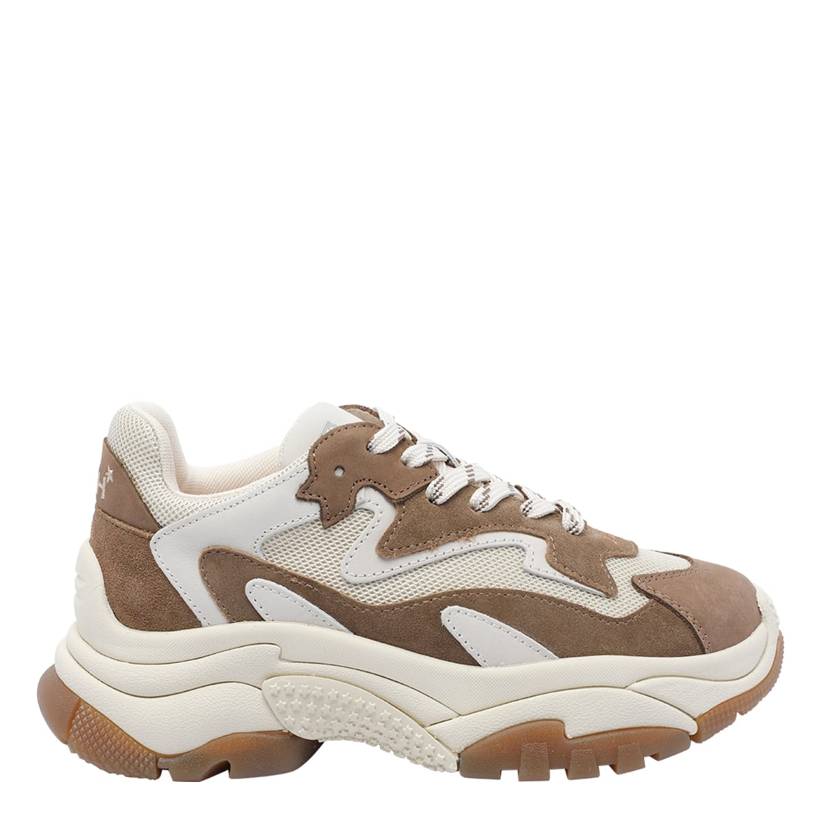 Ash Addict Sneakers In Taupe Suede And Fabric In Brown
