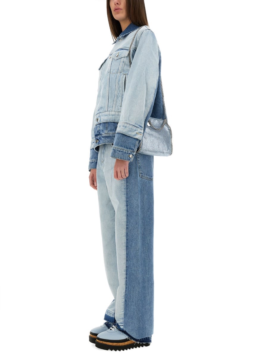 Stella Mccartney Light Blue Layered Jeans In Denim