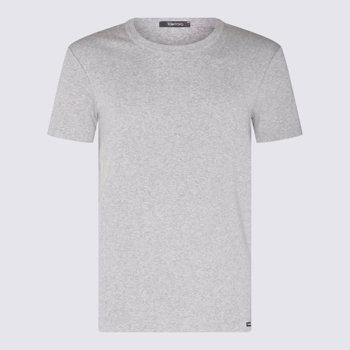 Grey Cotton Blend T-shirt