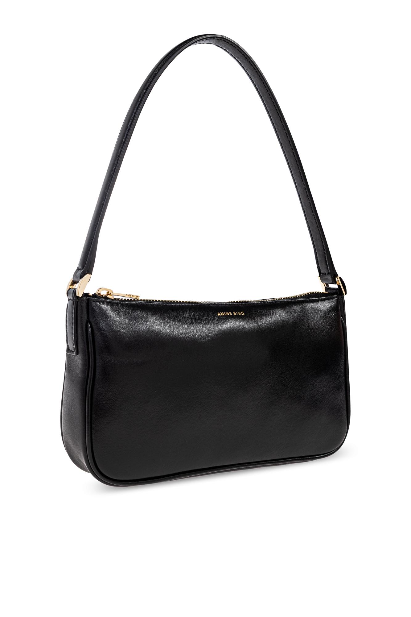 Anine Bing Mini Leather Elly Shoulder Bag In Black