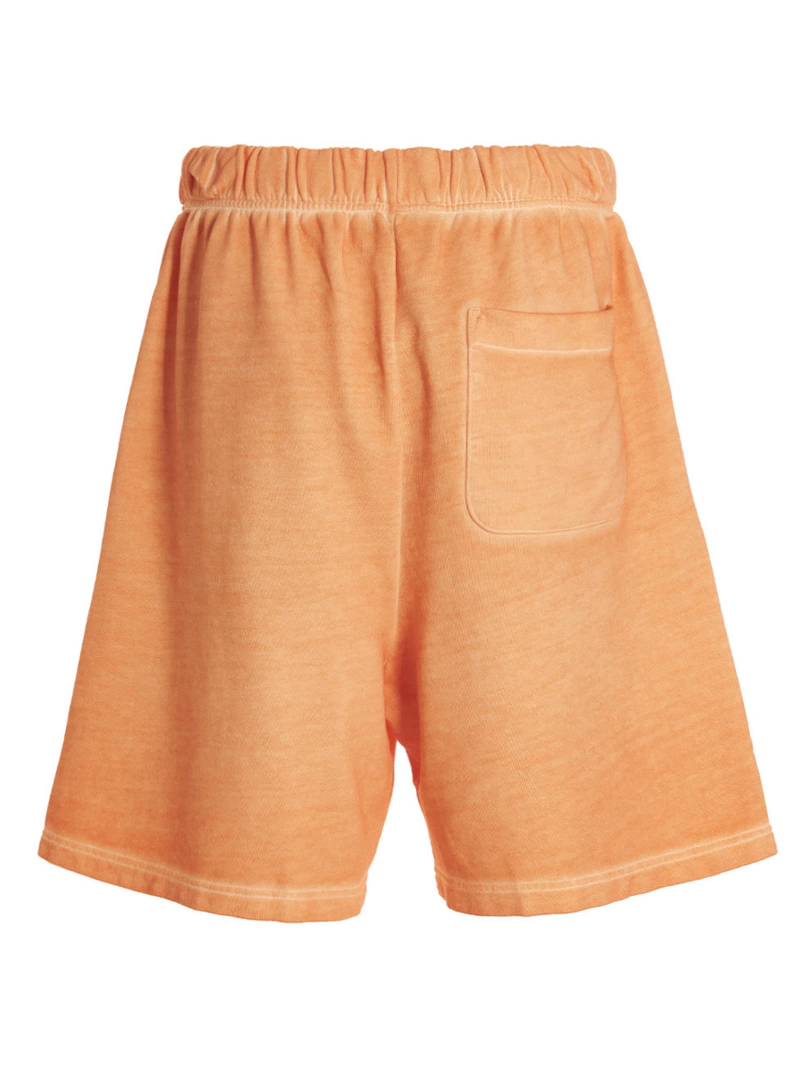 Shop Marcelo Burlon County Of Milan Sunset Cross Bermuda Shorts In Orange