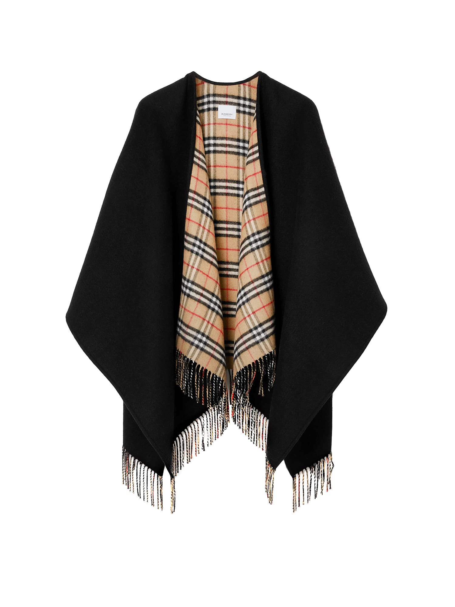 burberry cape black