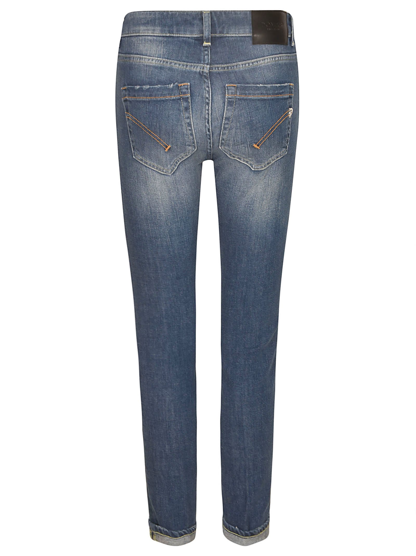 Shop Dondup Skinny Fit Buttoned Jeans In Blue
