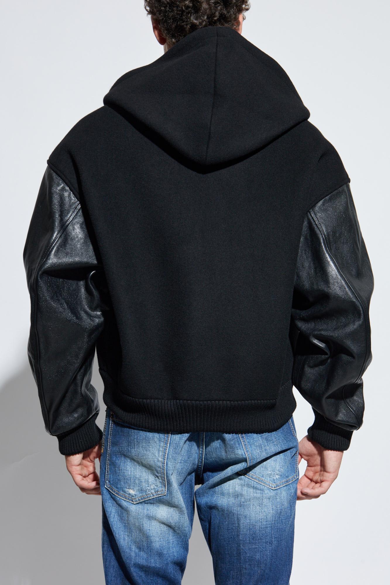 Dsquared2 Wool Jacket In Black