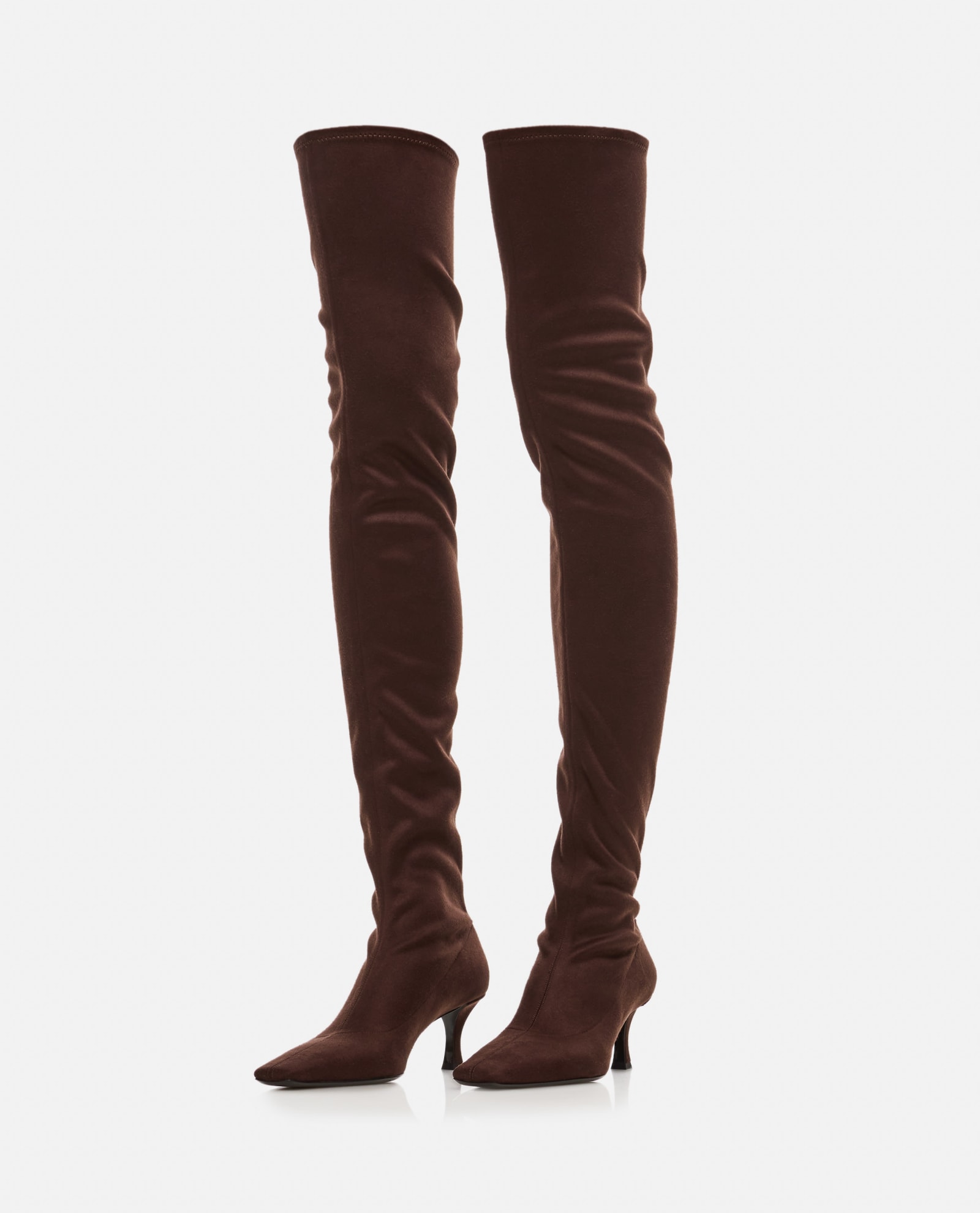 Shop Proenza Schouler Trap Over The Knee Boots In Brown