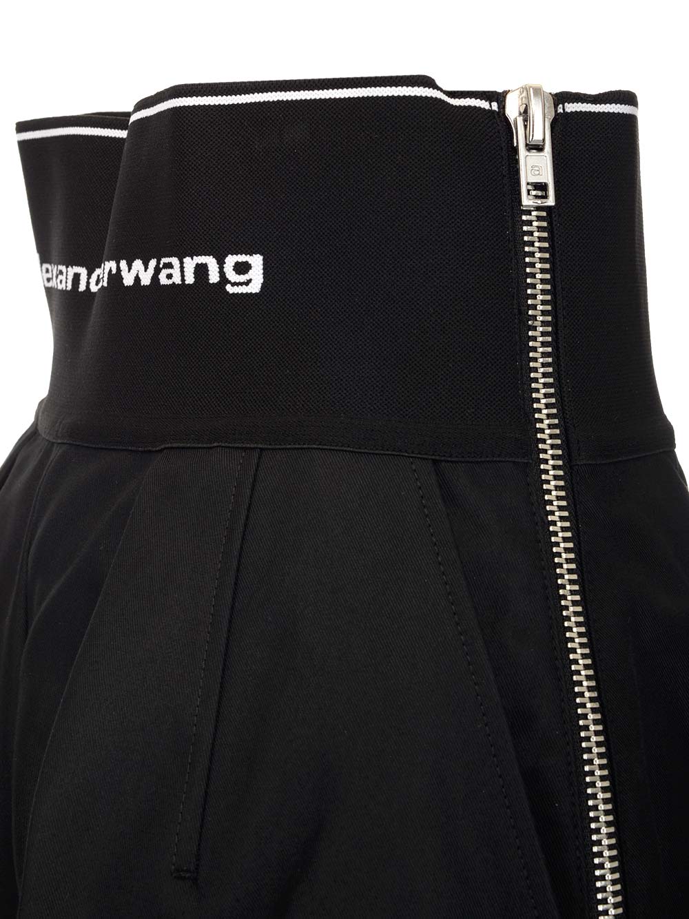 Shop Alexander Wang Black Cotton Shorts In Nero