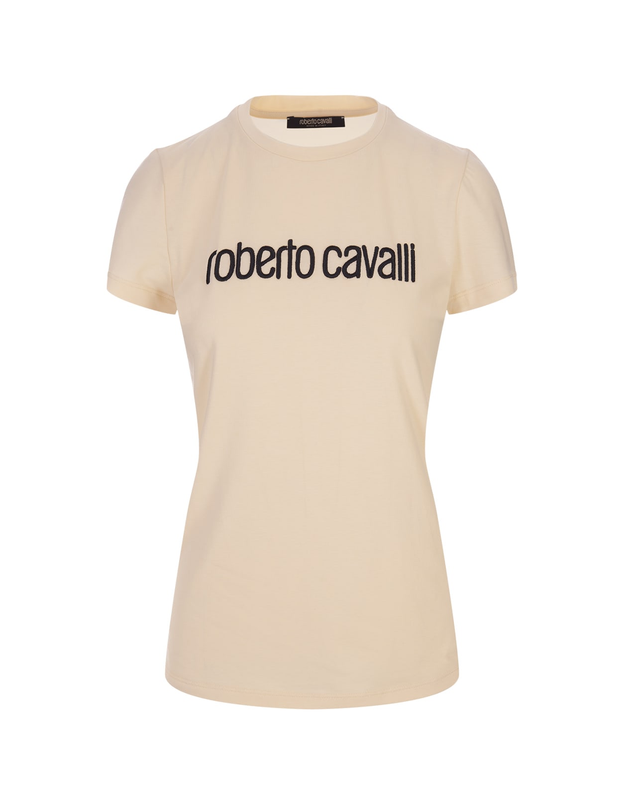 Ivory T-shirt With Logo