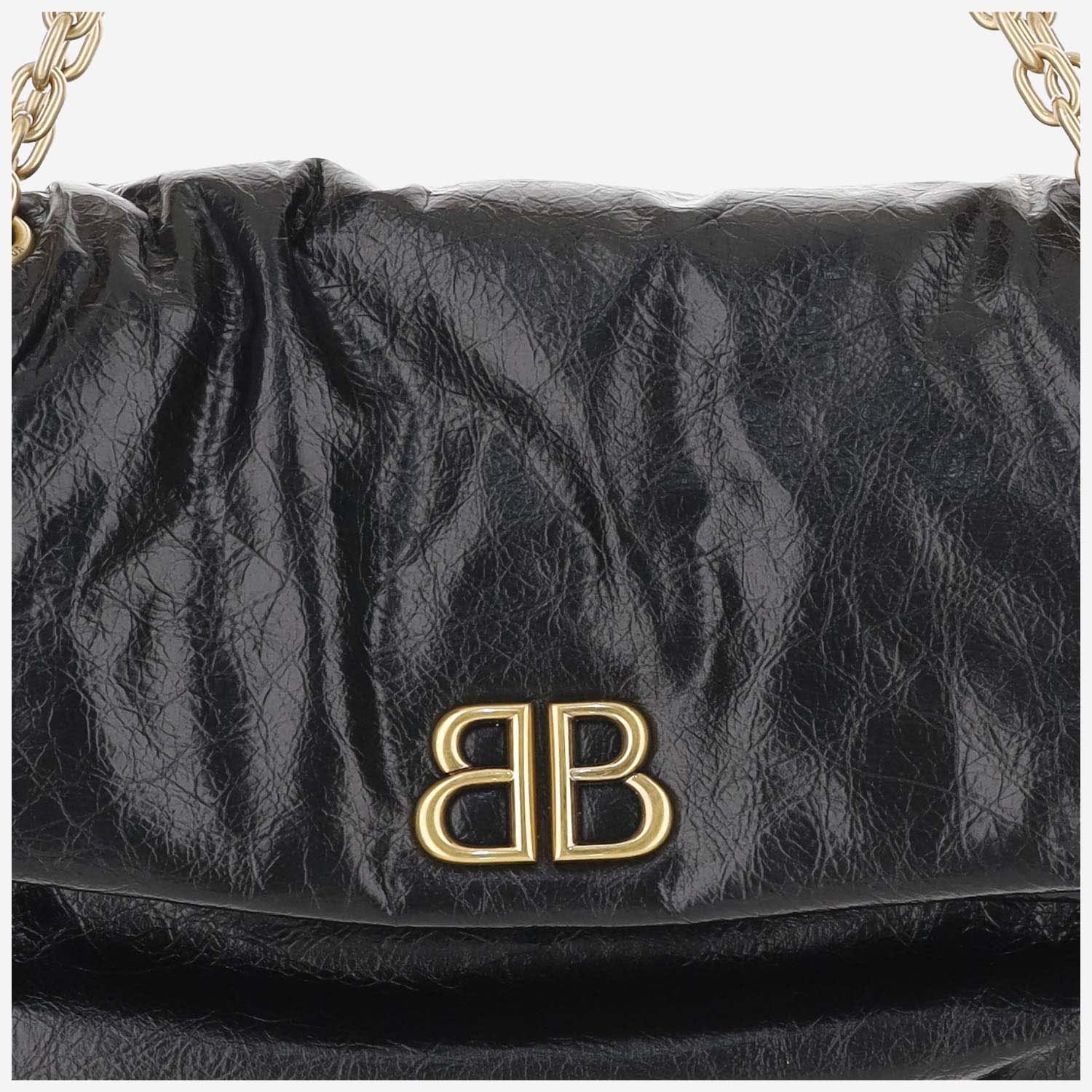 Shop Balenciaga Medium Monk Shoulder Bag In Black