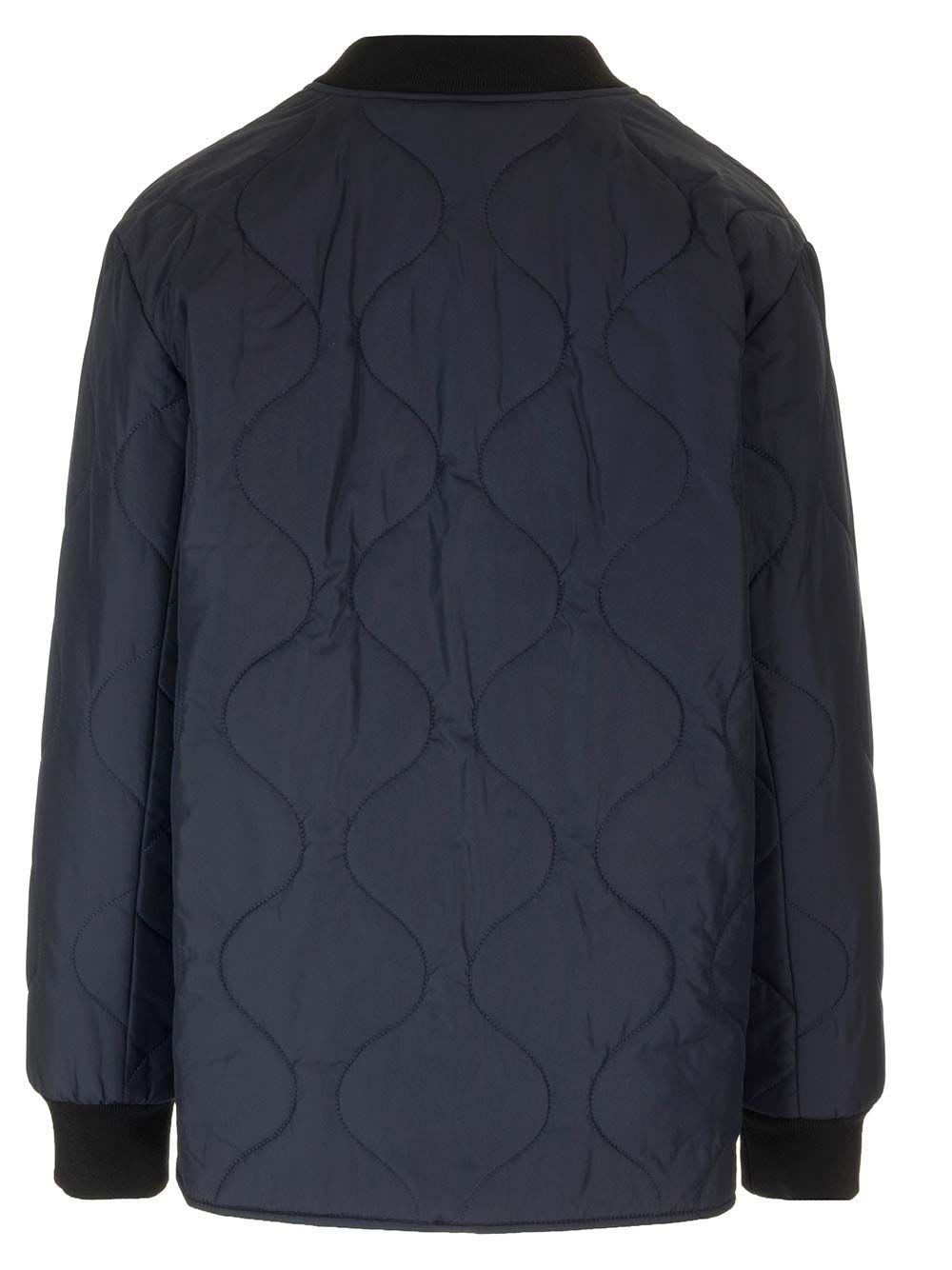 Shop Apc Camila Quilted Jacket In Blue