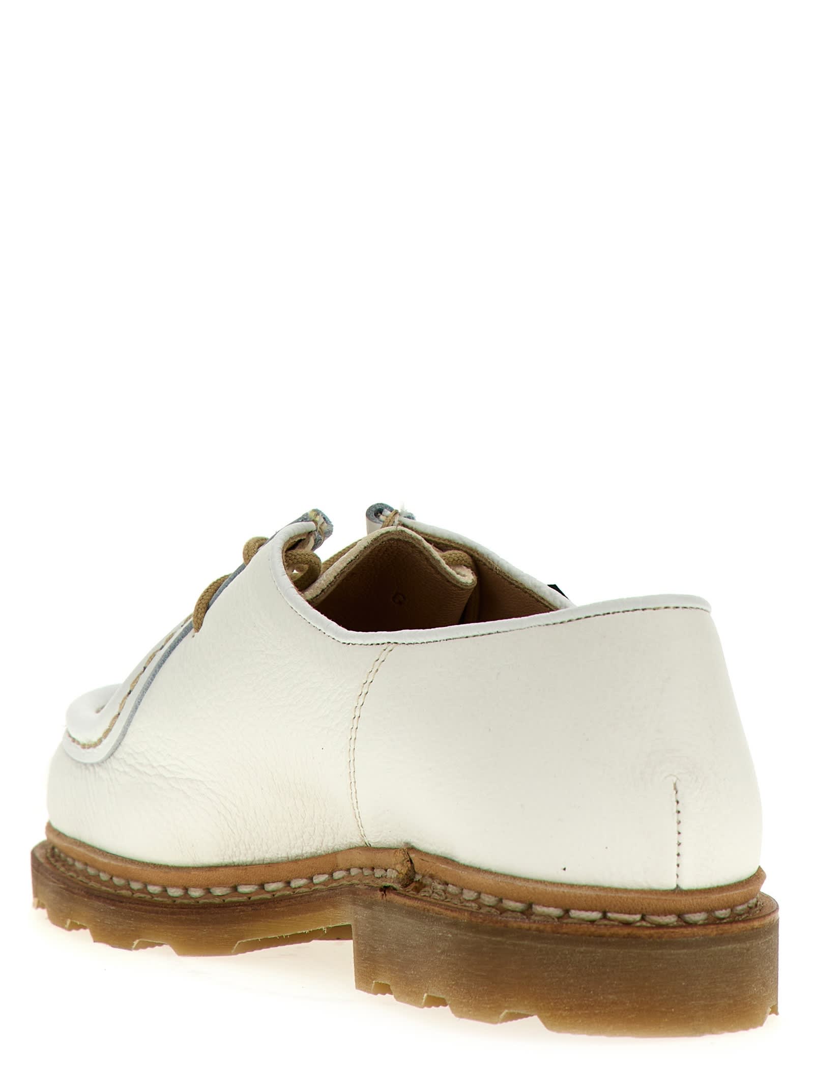 Shop Paraboot Michael Derby Shoes In White