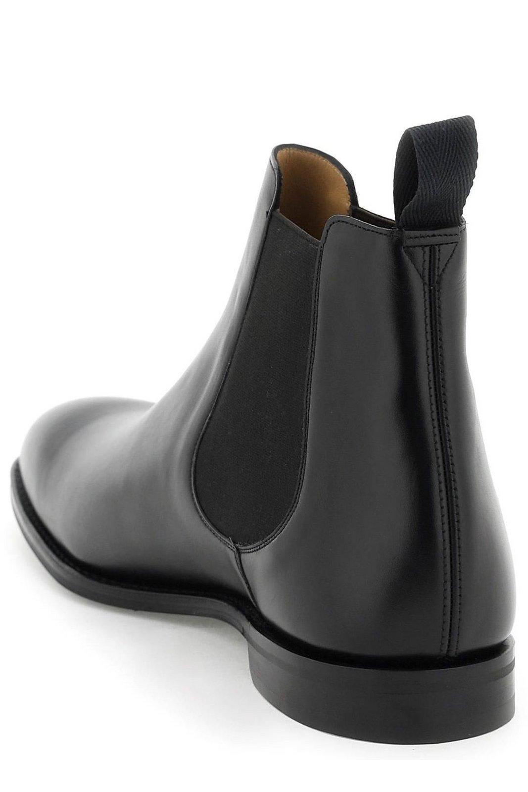 Shop Church's Almond-toe Ankle Chelsea Boots In Black