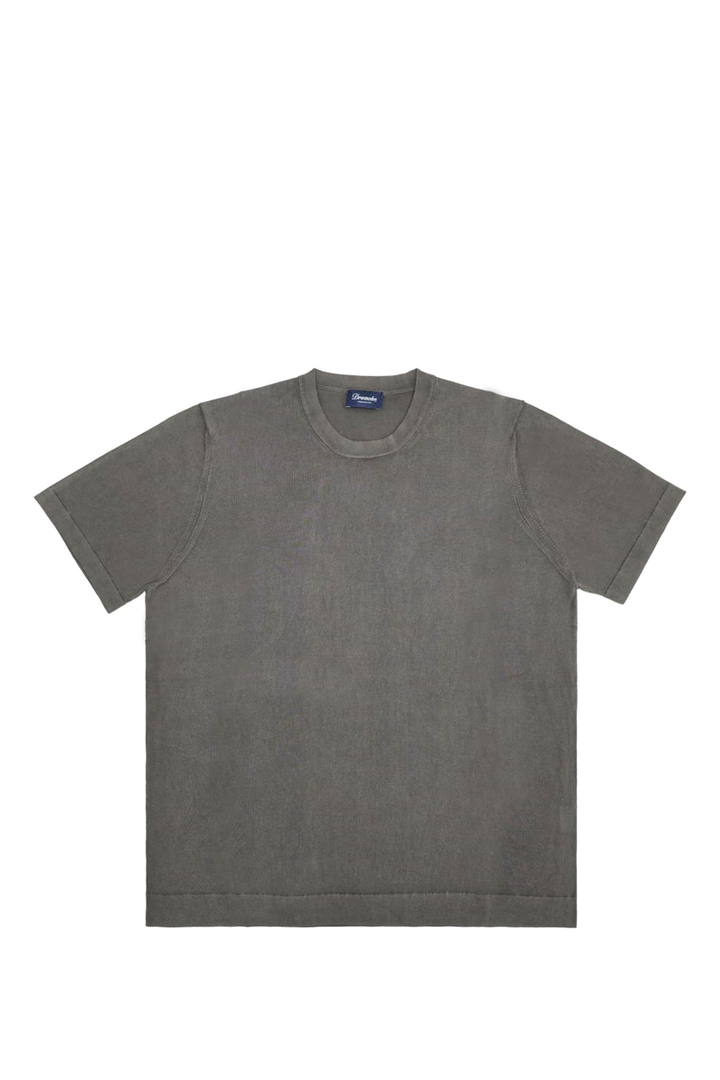 Shop Drumohr T-shirt In Grey
